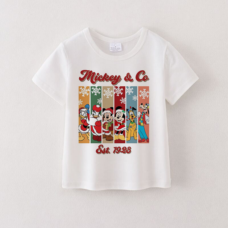 （Pre Order）Christmas Cartoon Print Cotton Top