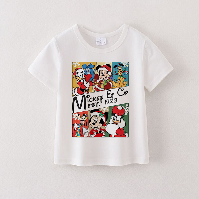 （Pre Order）Christmas Cartoon Print Cotton Top