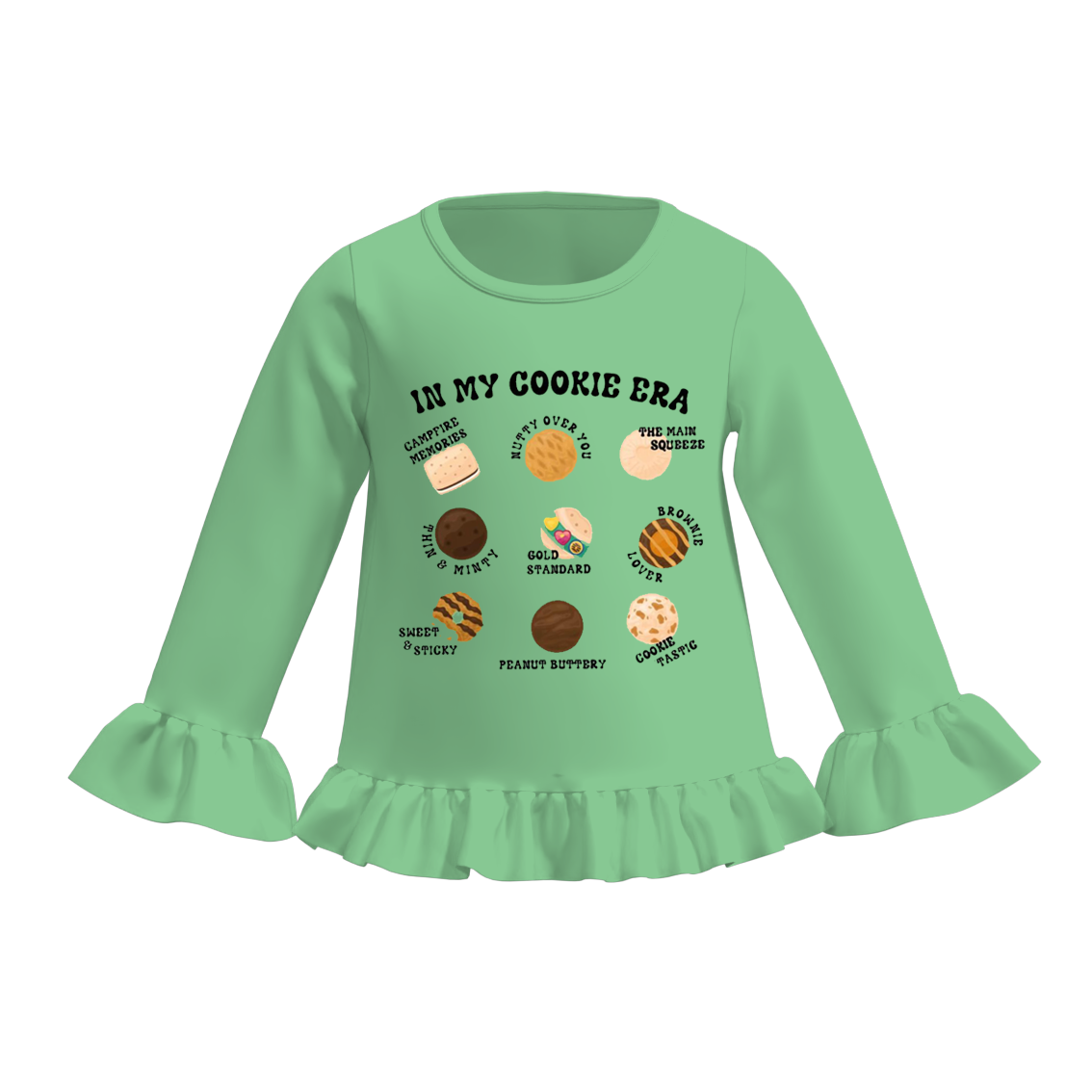 （Pre Order）Girls Scout Cookie Print Top