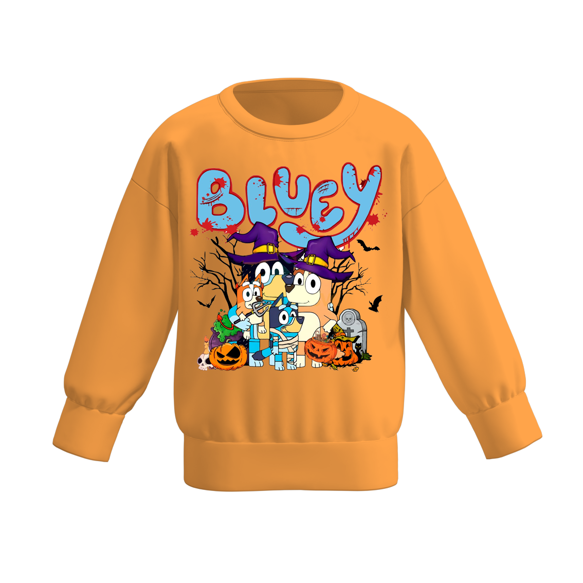 （Pre Order）Girls Halloween Print Sweatshirt