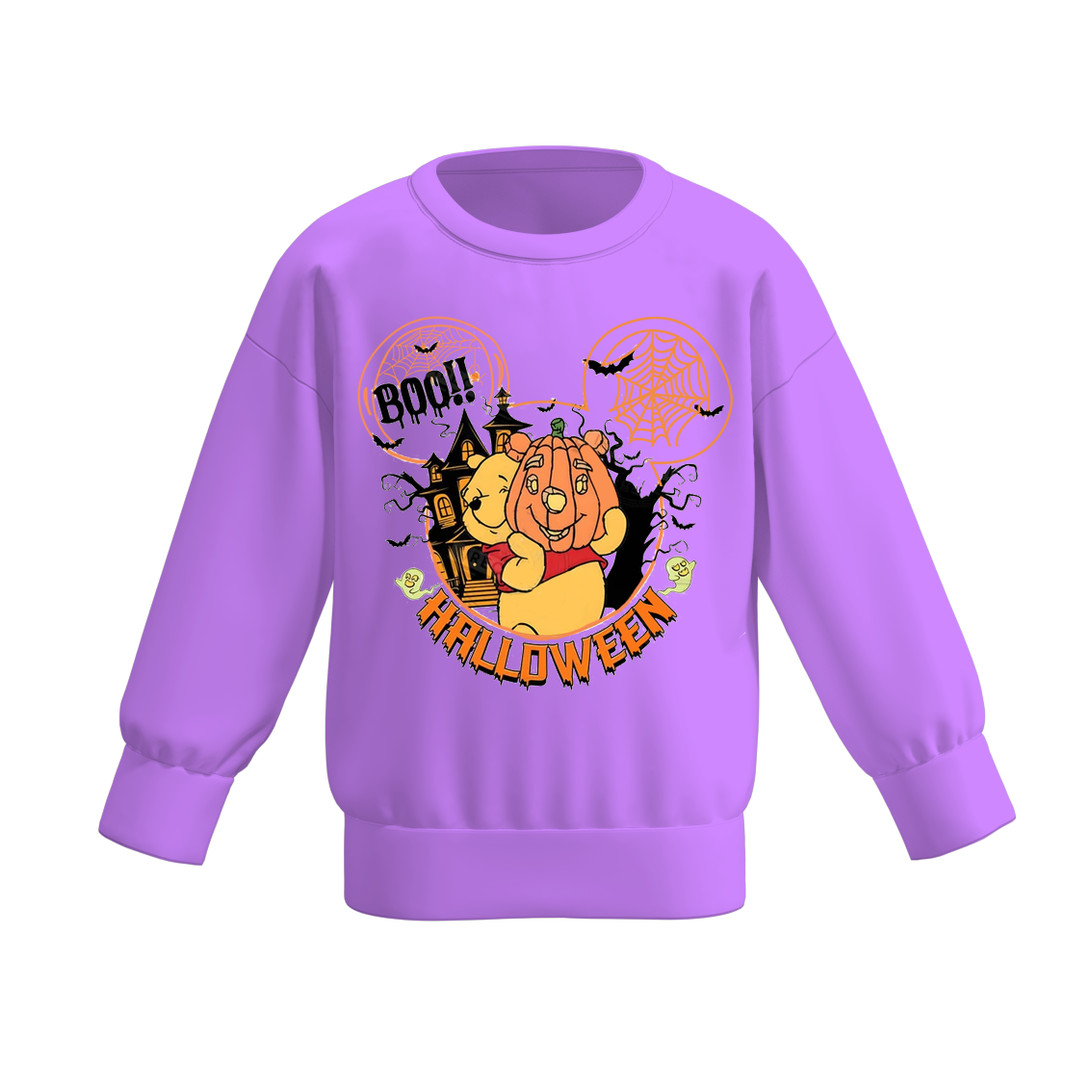 （Pre Order）Girls Halloween Print Sweatshirt