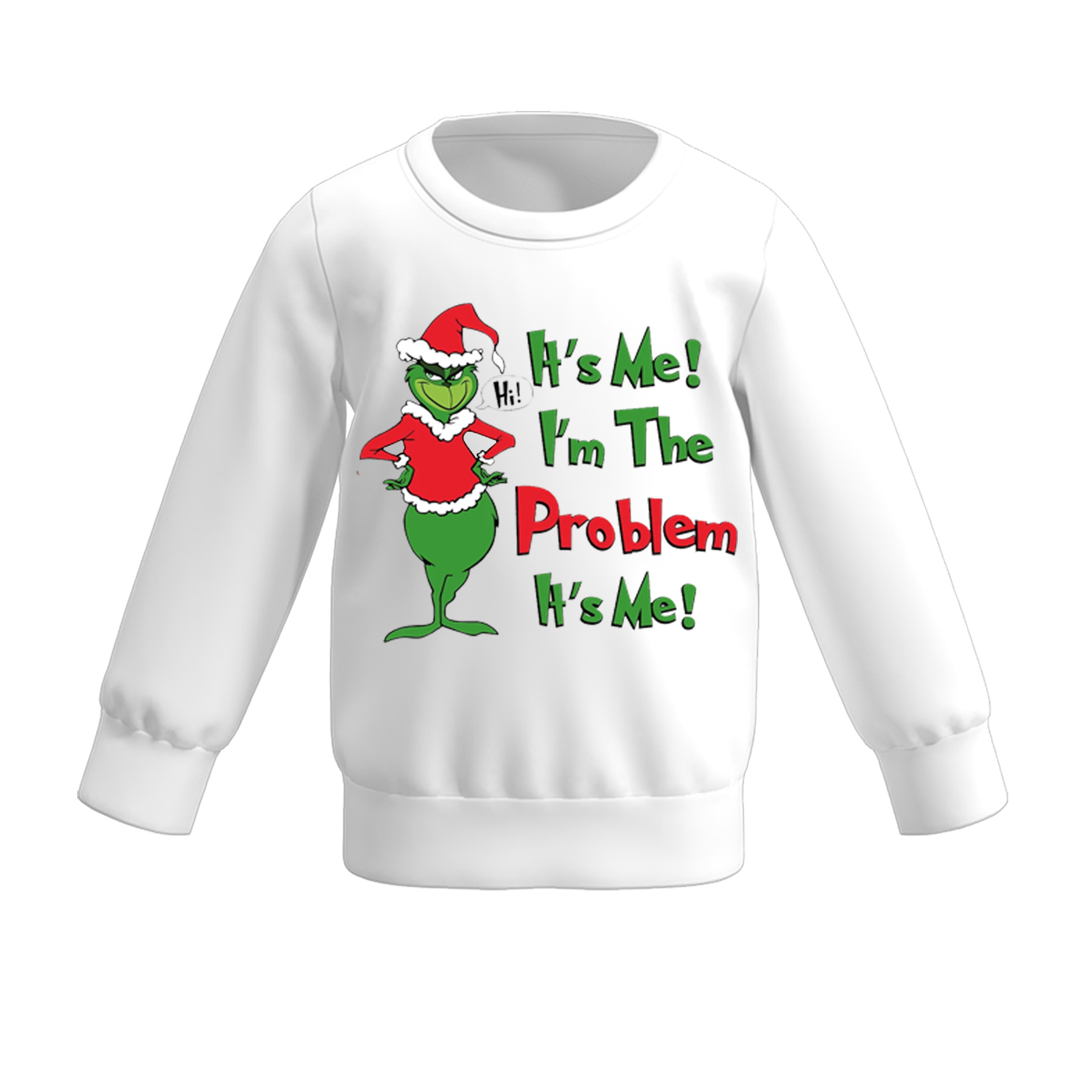 （Pre Order）Girls Christmas Cartoon Print Sweatshirt