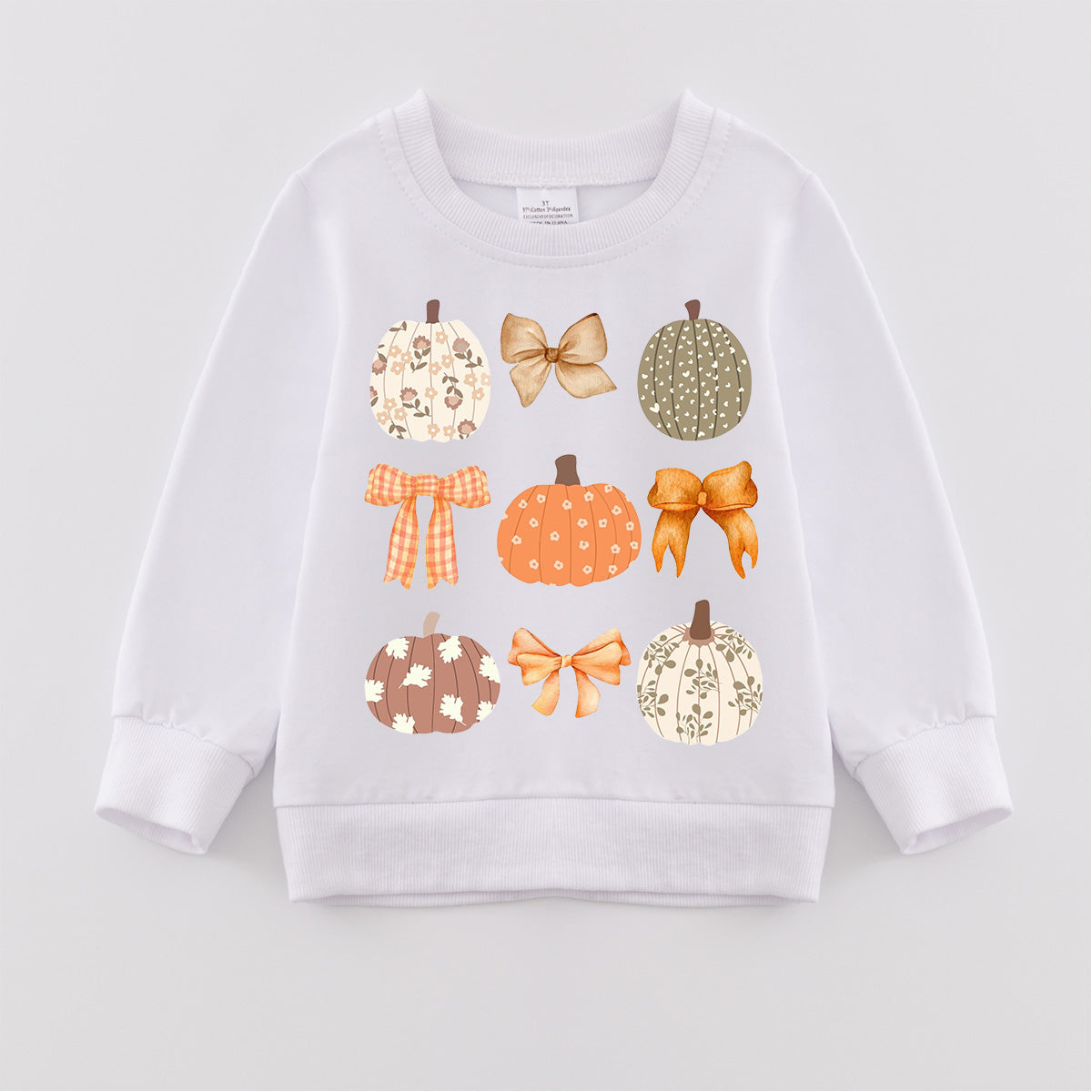 （Pre Order）Girls Thanksgiving Print Sweatshirt