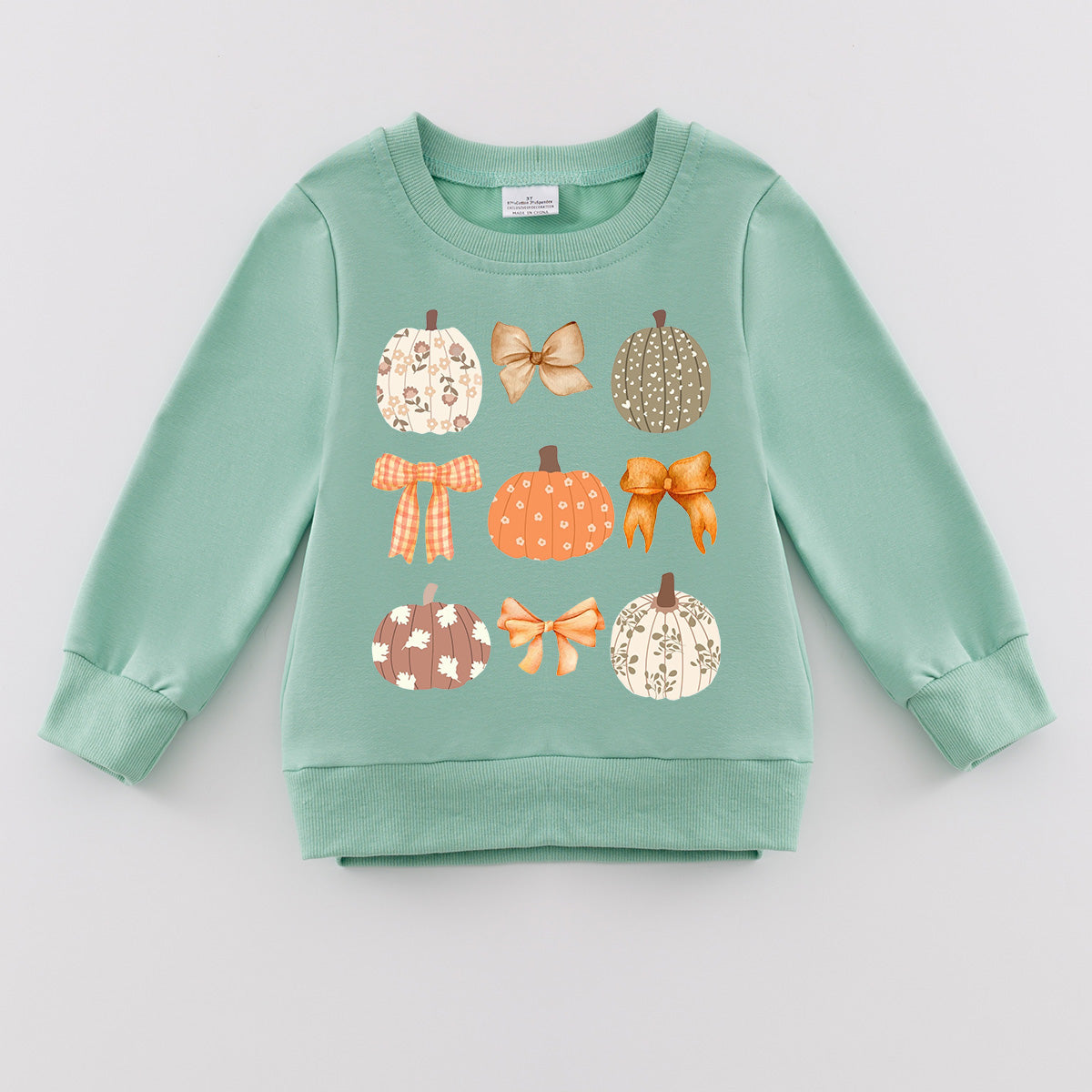 （Pre Order）Girls Thanksgiving Print Sweatshirt