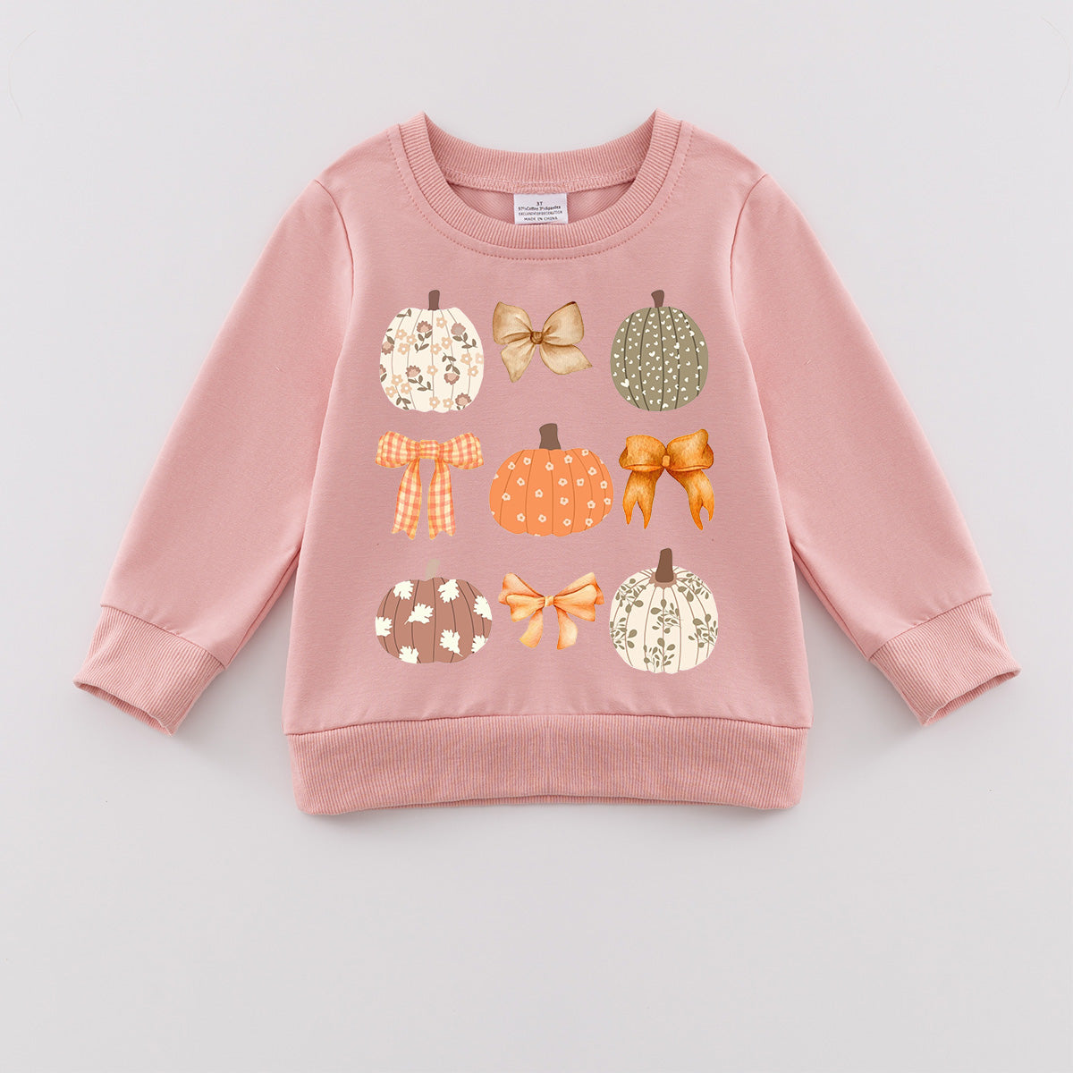 （Pre Order）Girls Thanksgiving Print Sweatshirt