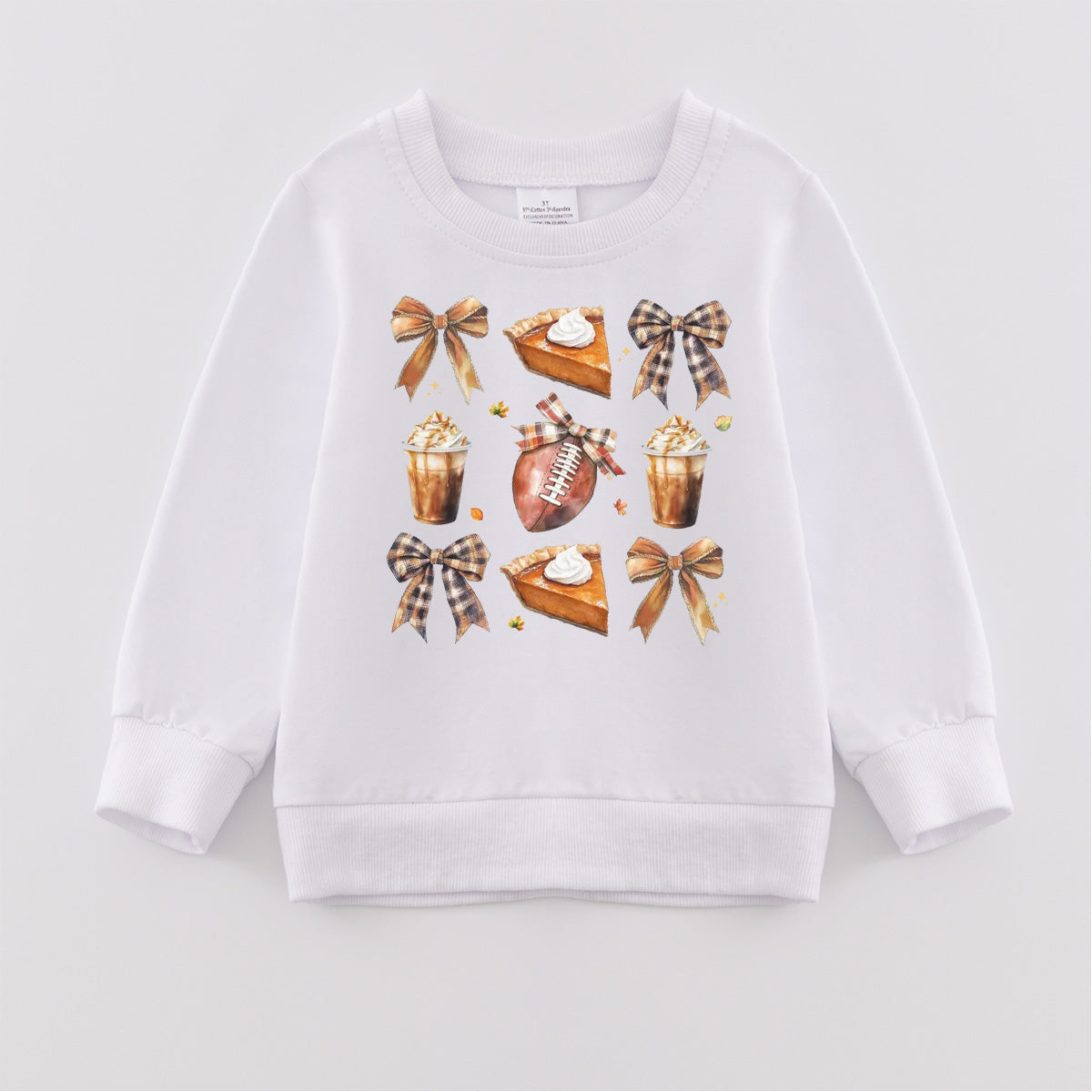 （Pre Order）Girls Thanksgiving Print Sweatshirt