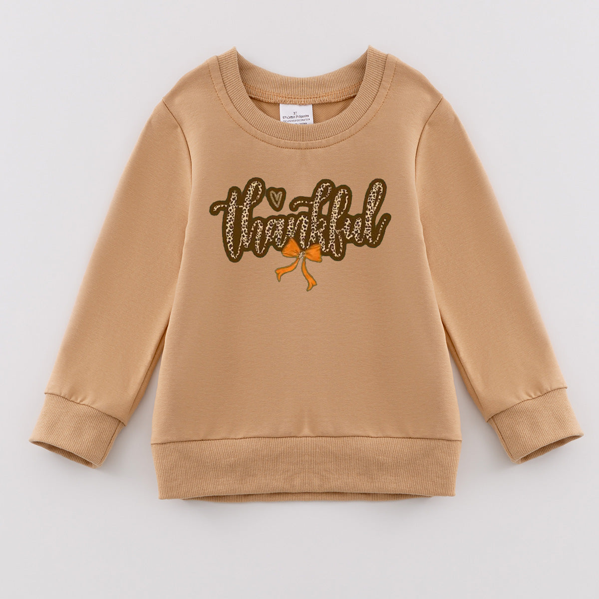 （Pre Order）Girls Thanksgiving Print Sweatshirt