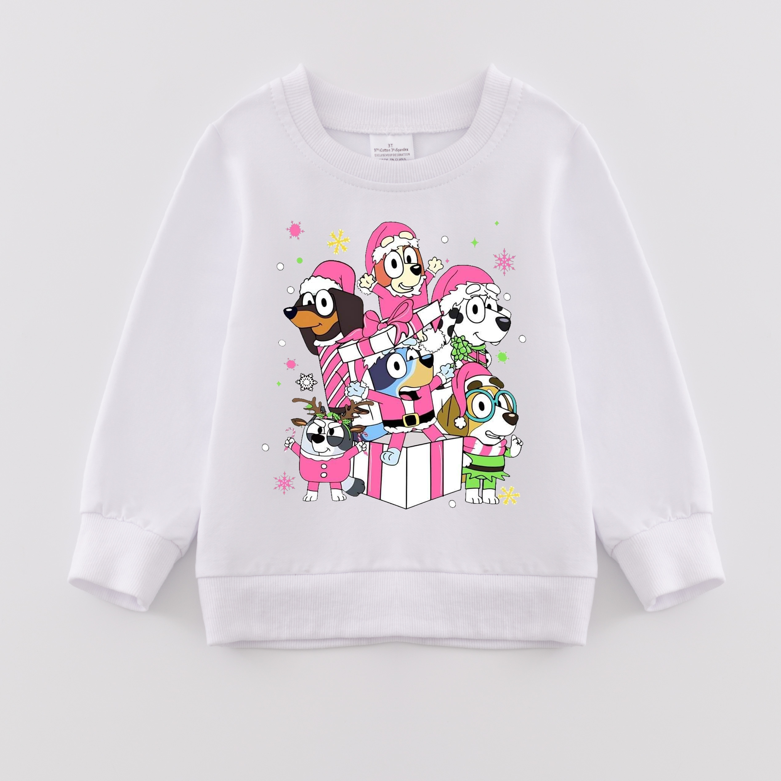 （Pre Order）Girls Christmas Print Sweatshirt