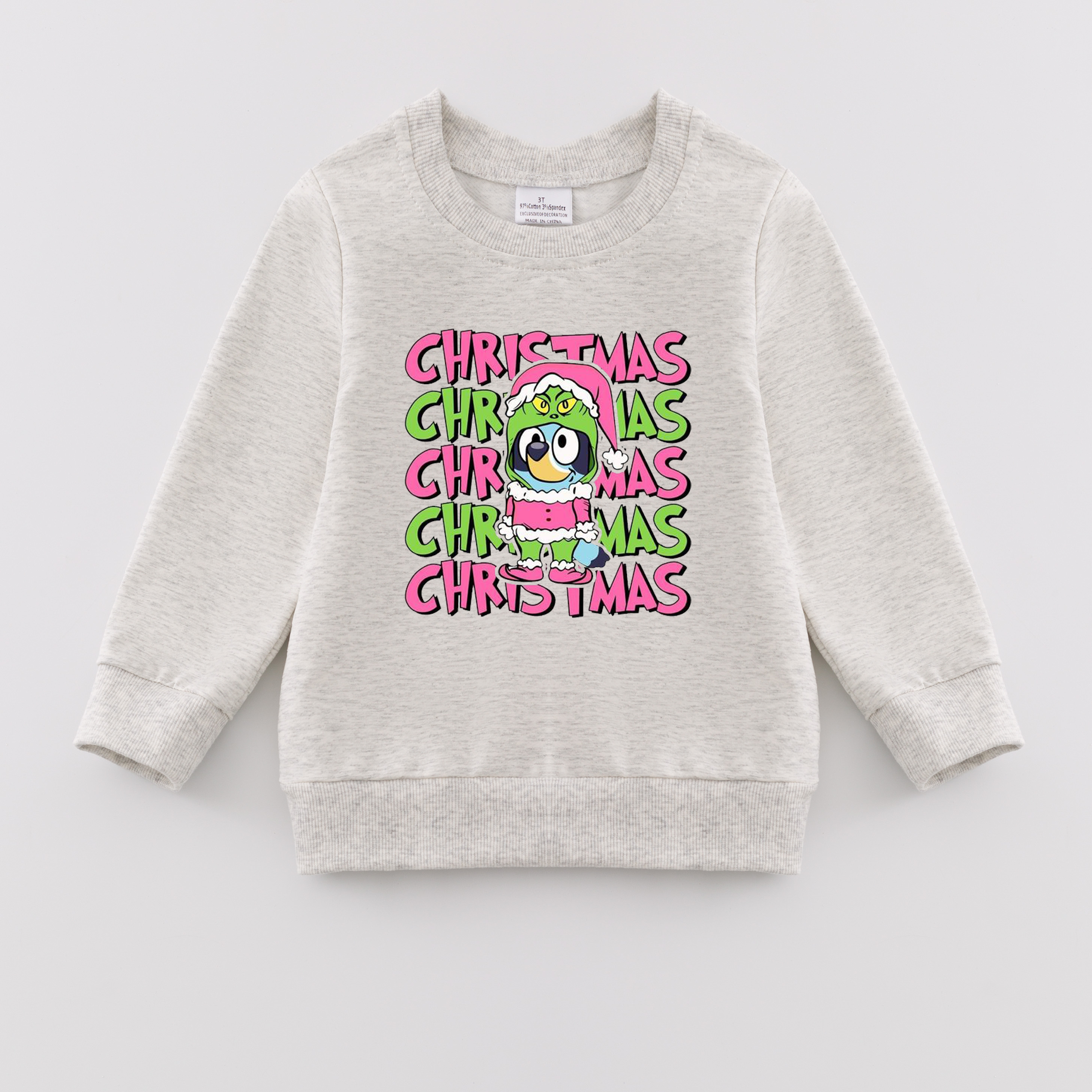 （Pre Order）Girls Christmas Print Sweatshirt