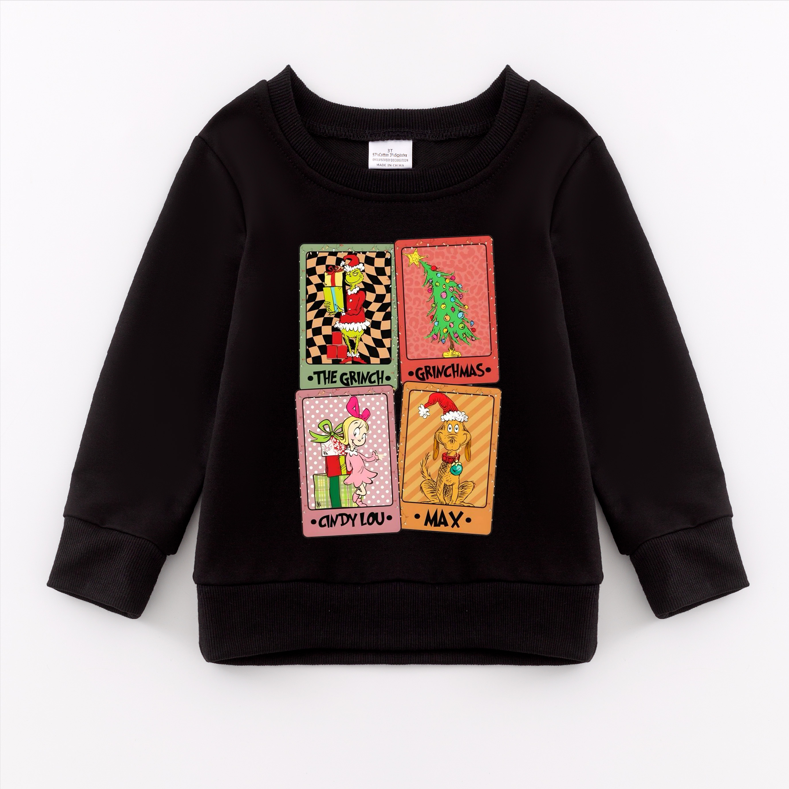 （Pre Order）Girls Christmas Print Sweatshirt