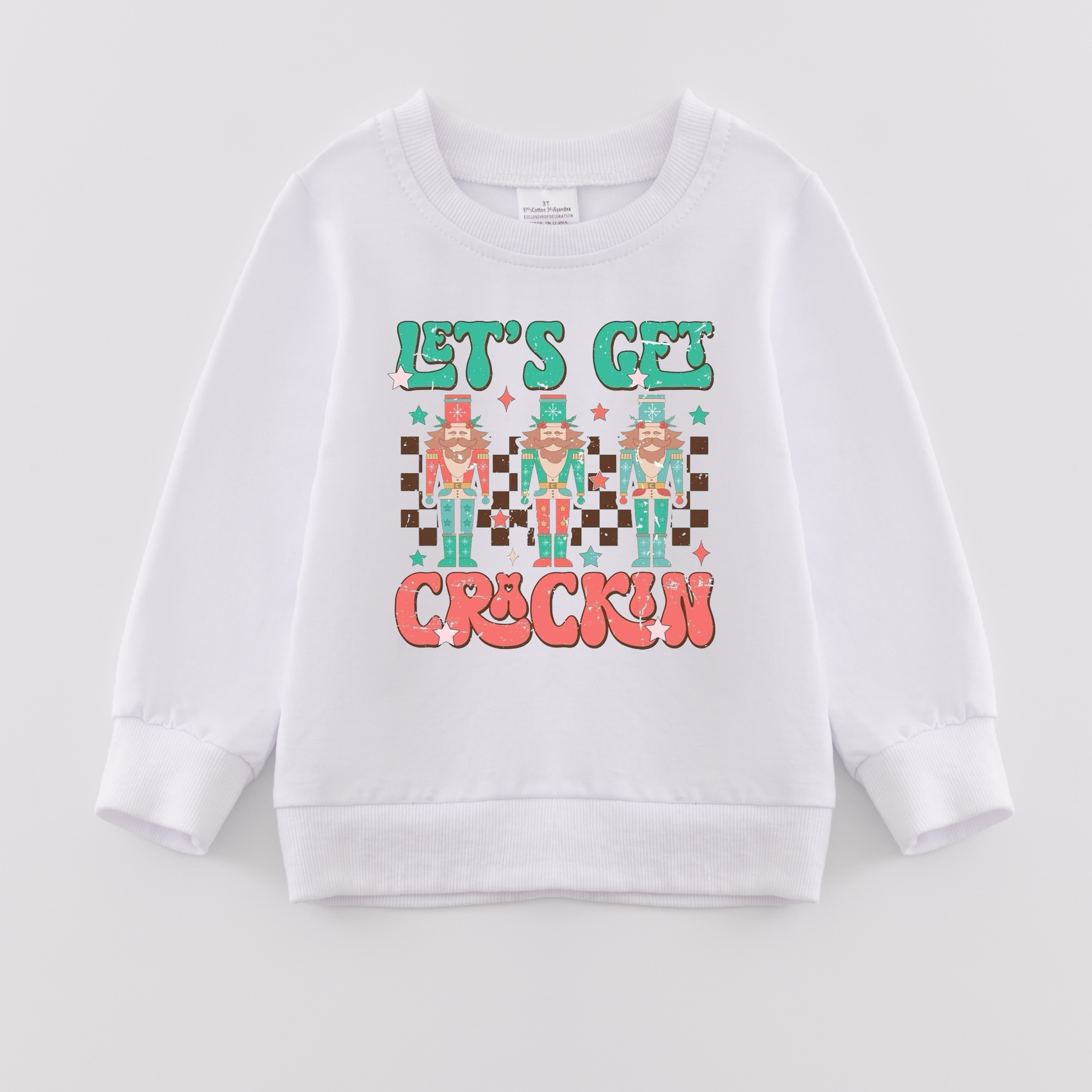 （Pre Order）Girls Christmas Print Sweatshirt