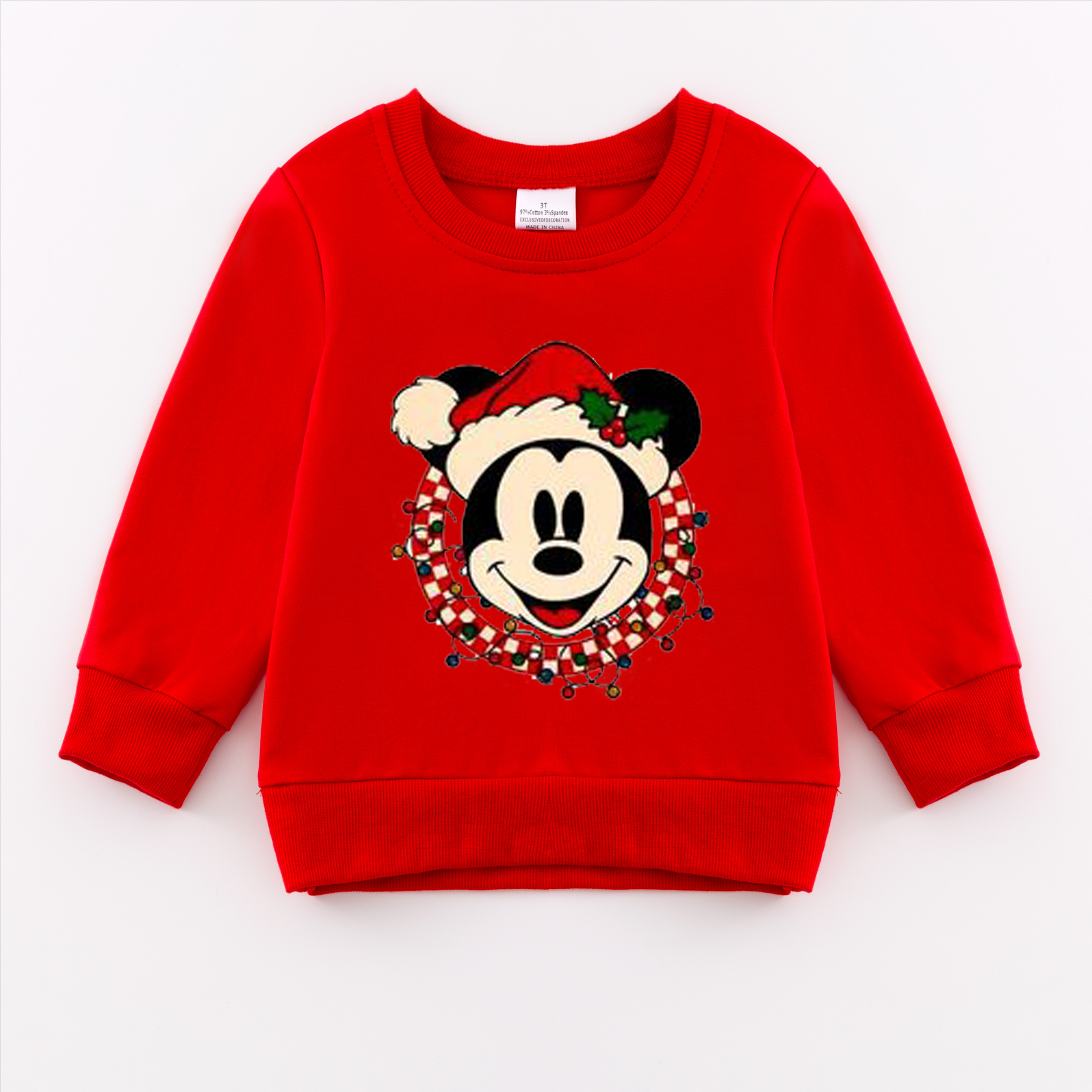 （Pre Order）Girls Christmas Print Sweatshirt