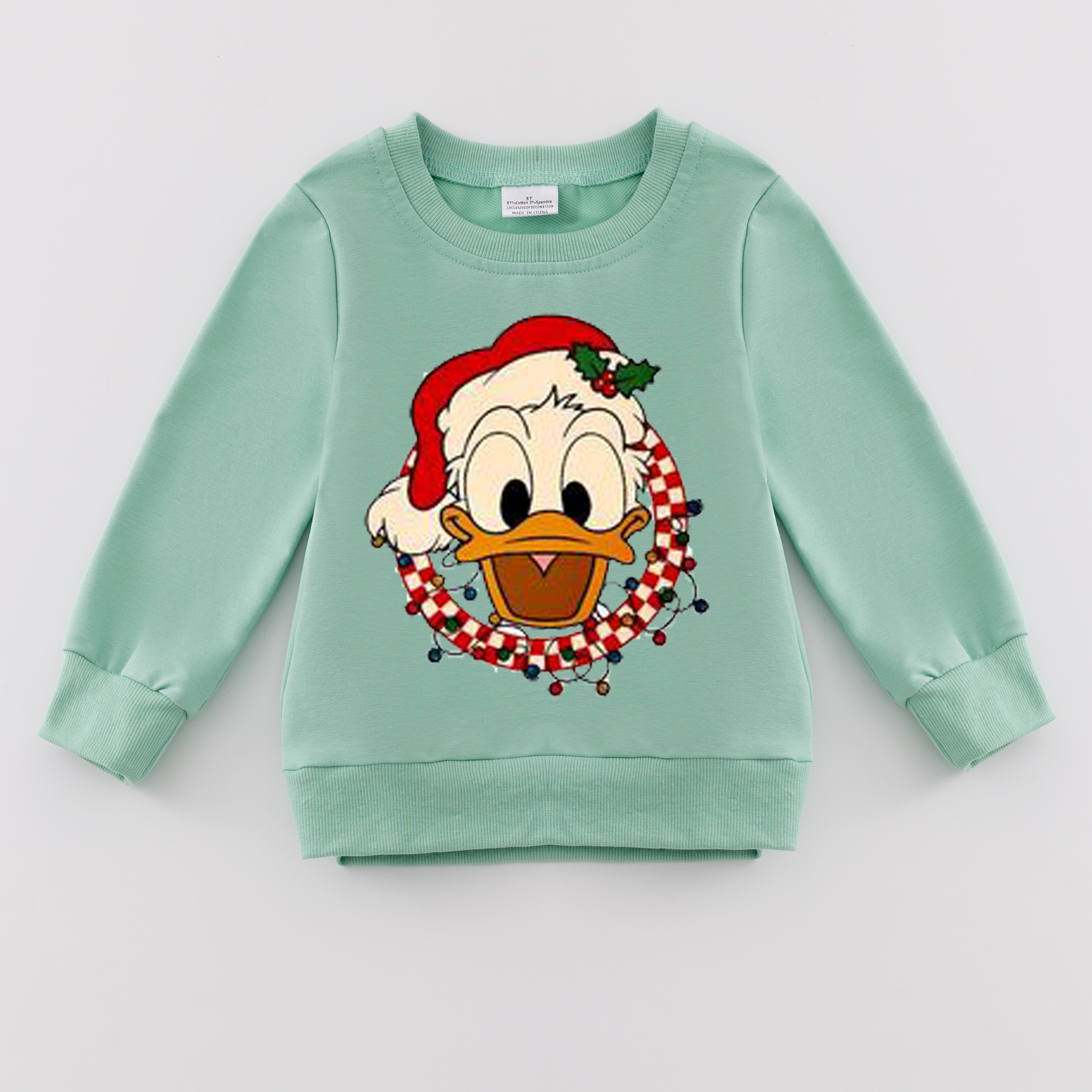 （Pre Order）Girls Christmas Print Sweatshirt