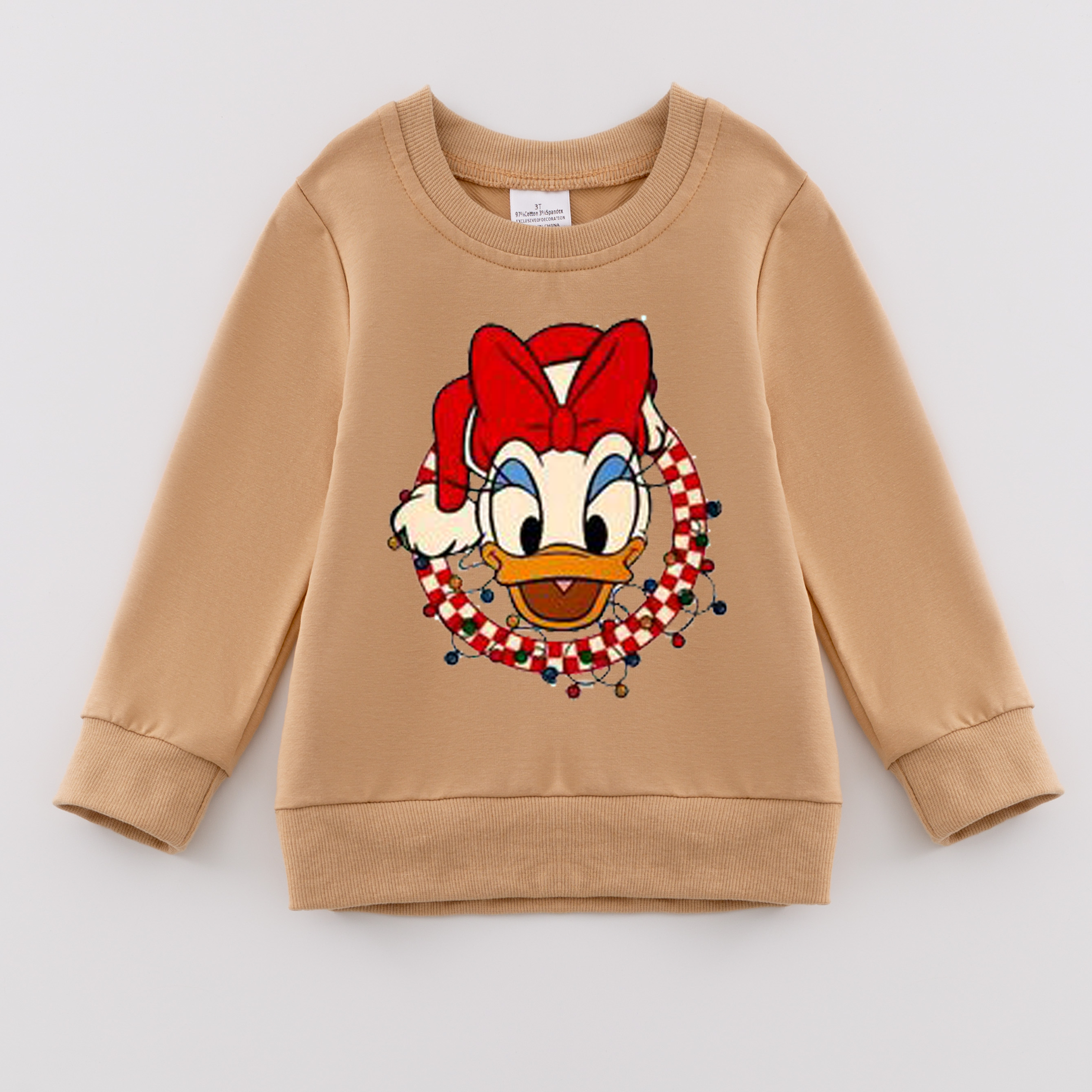 （Pre Order）Girls Christmas Print Sweatshirt