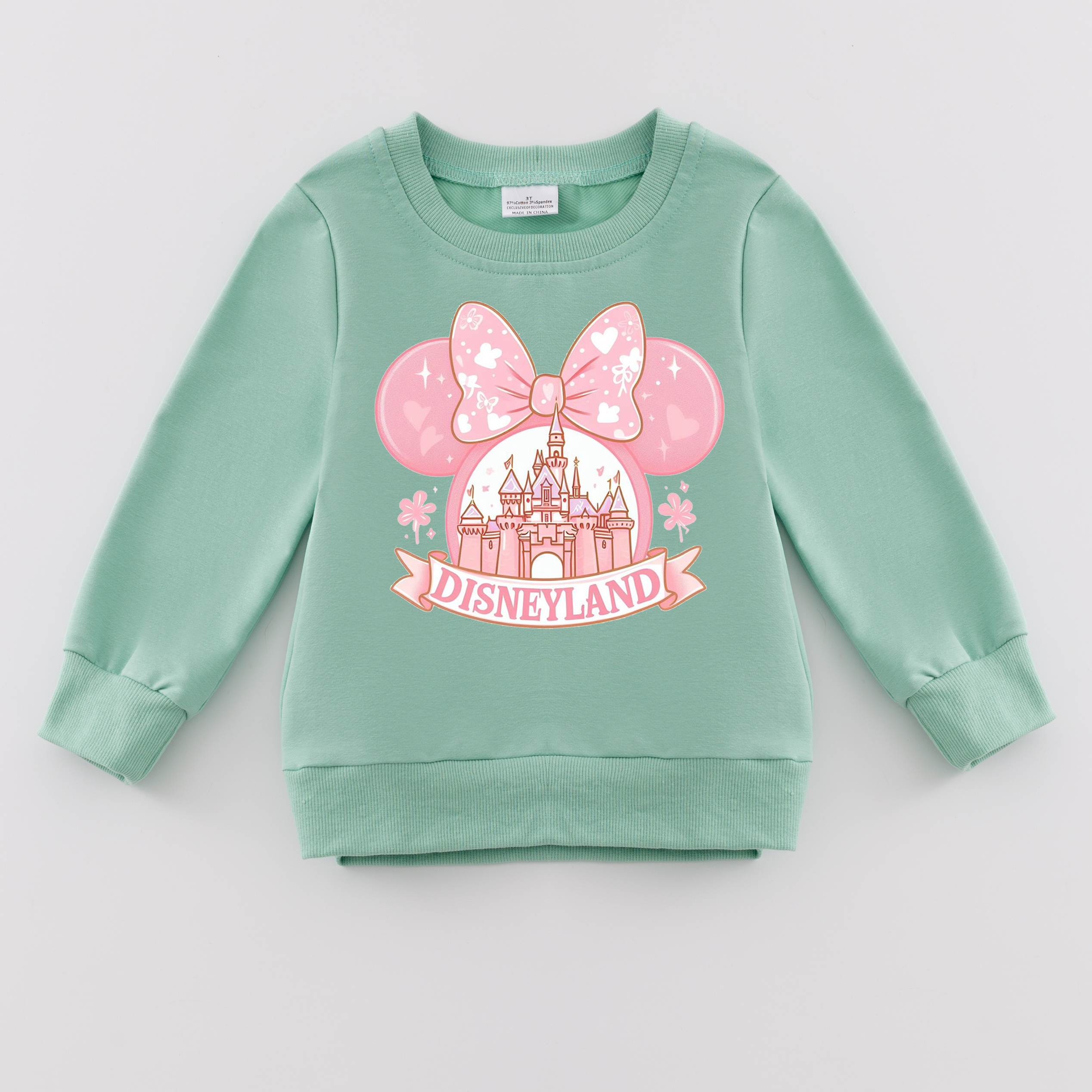 （Pre Order）Girls Fall Cartoon Print Sweatshirt