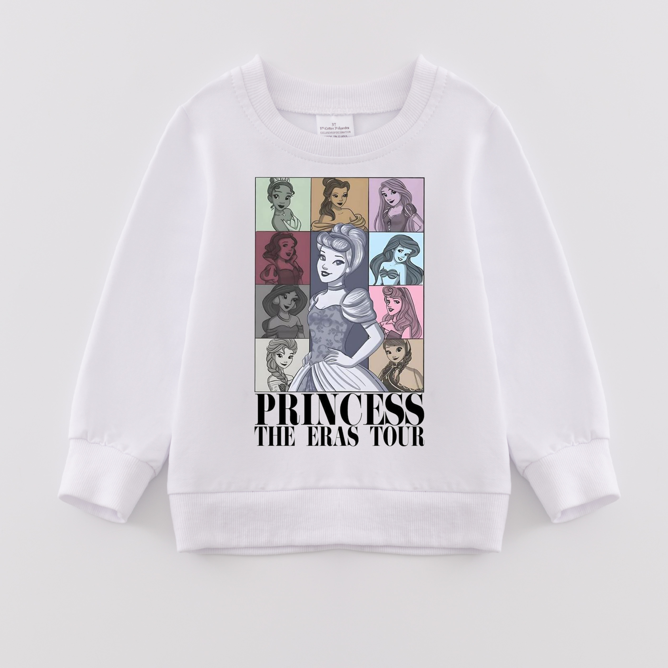 （Pre Order）Girls Fall Cartoon Print Sweatshirt