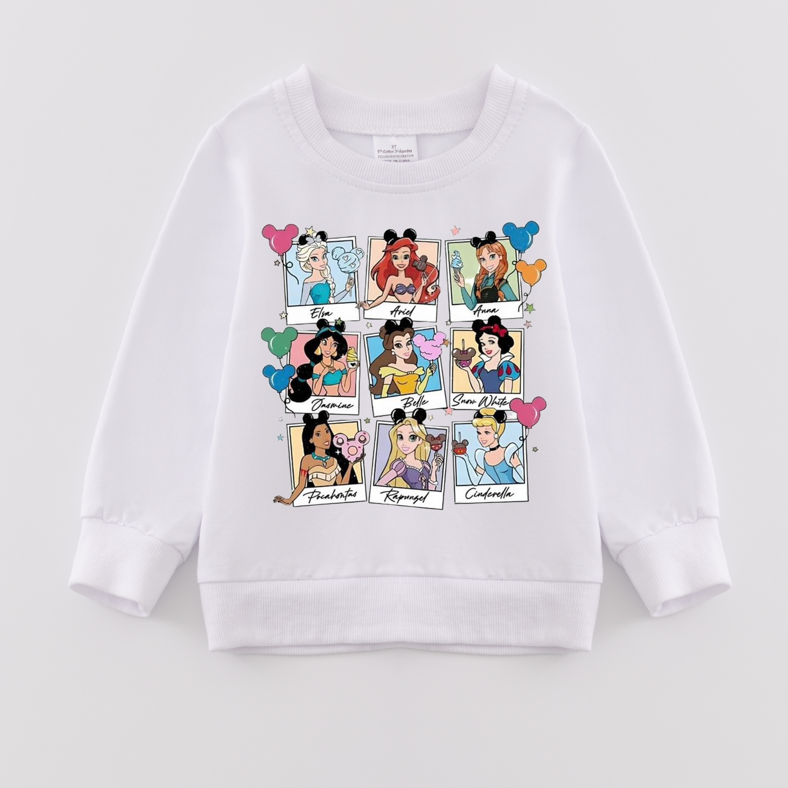 （Pre Order）Girls Fall Cartoon Print Sweatshirt