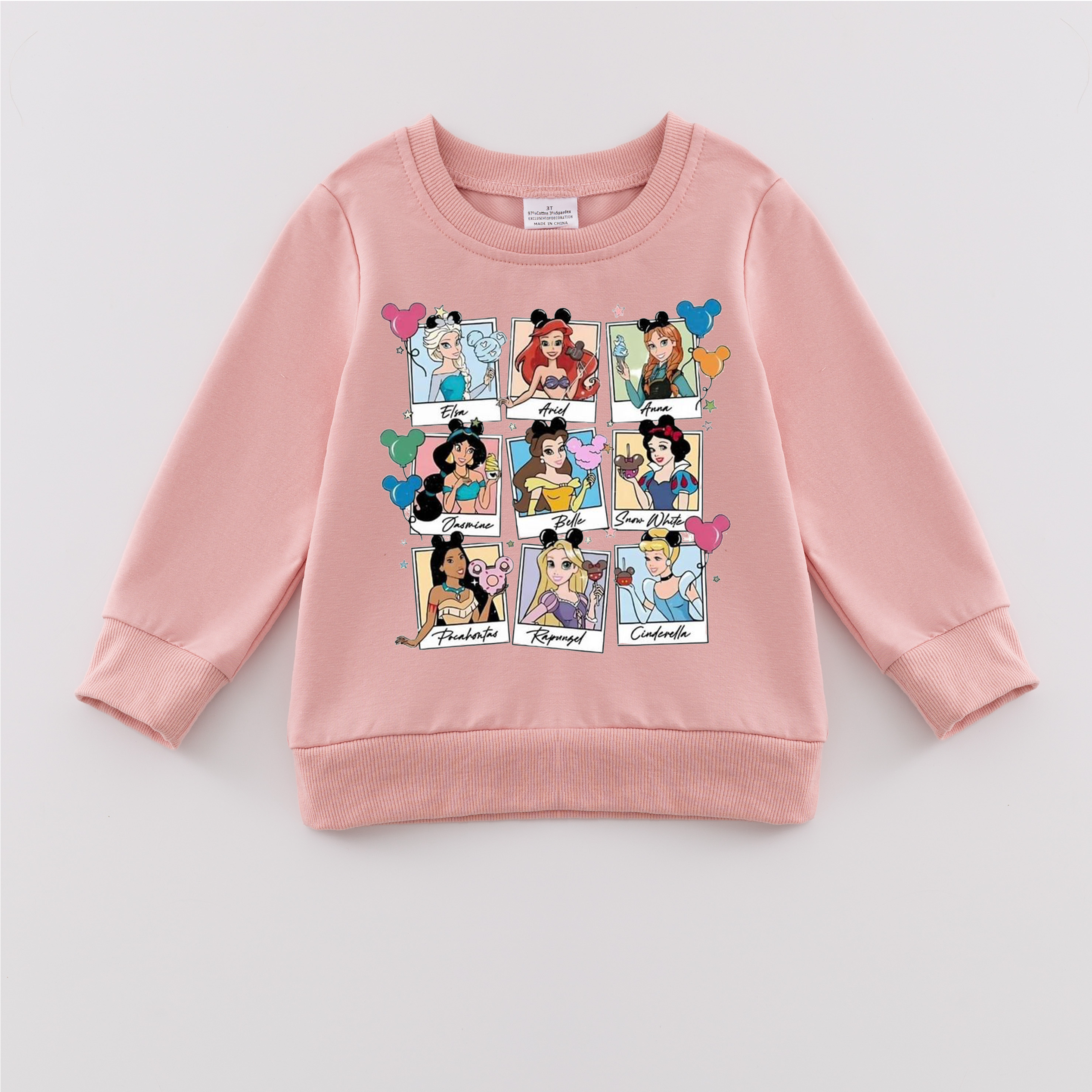 （Pre Order）Girls Fall Cartoon Print Sweatshirt