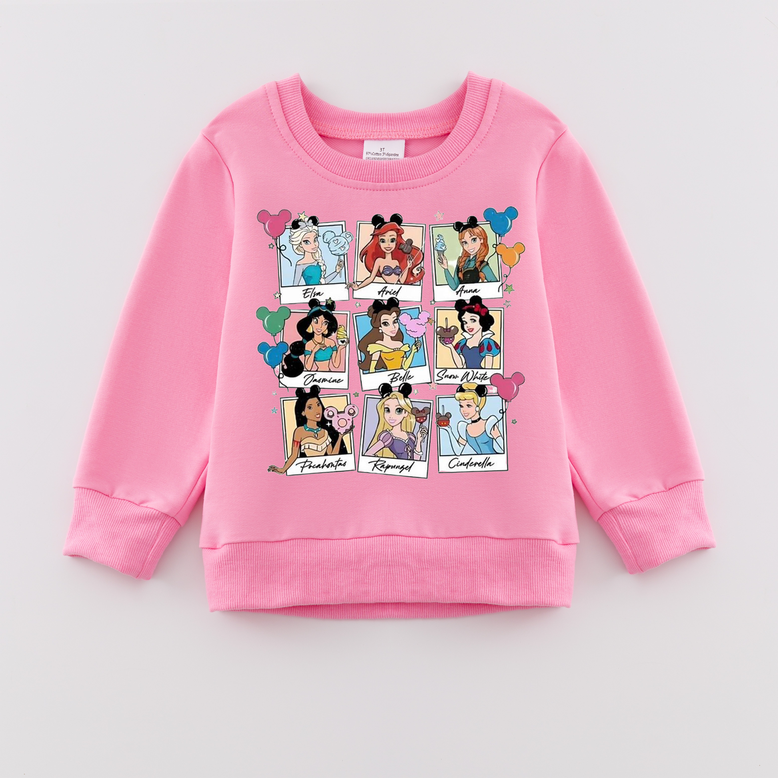 （Pre Order）Girls Fall Cartoon Print Sweatshirt