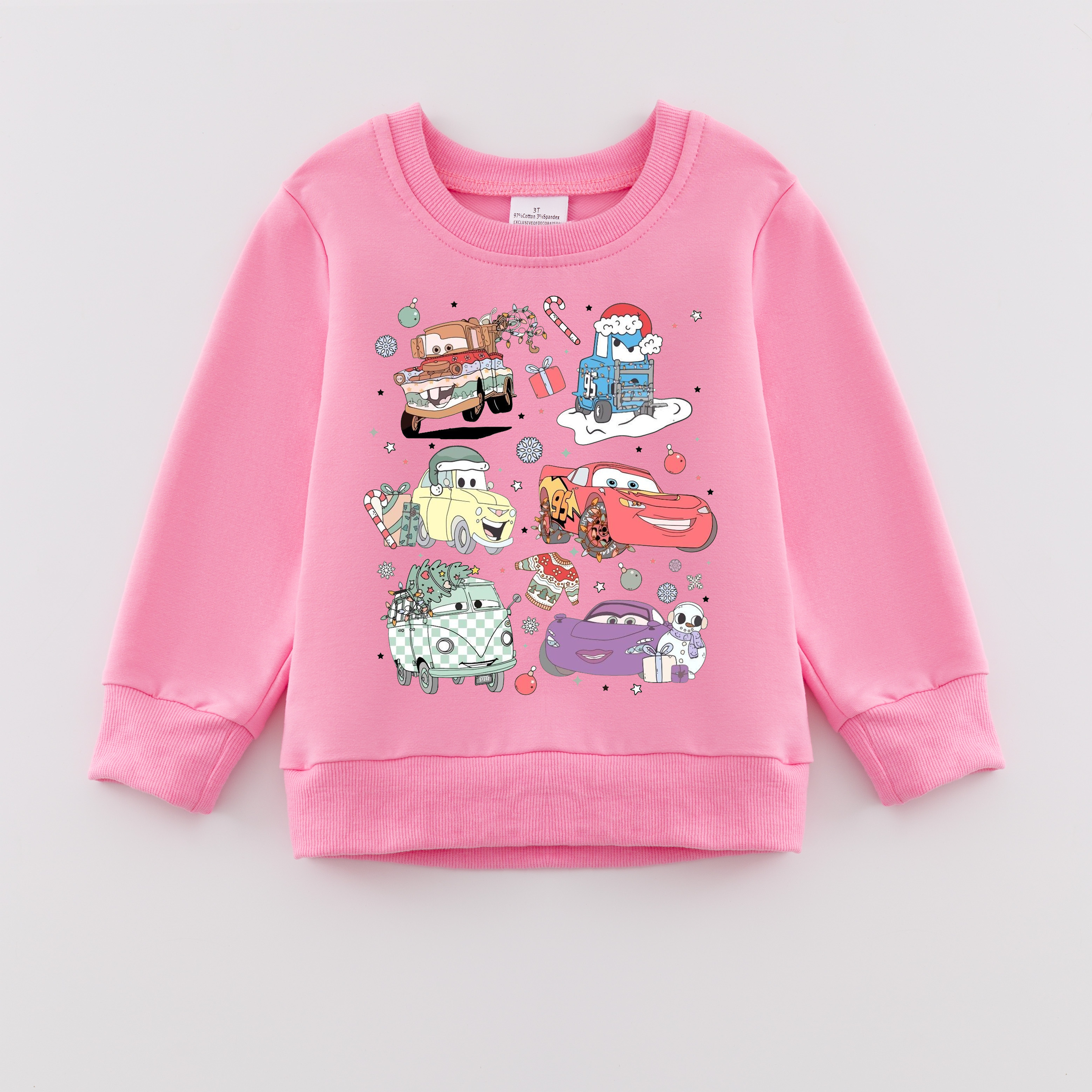 （Pre Order）Girls Fall Cartoon Print Sweatshirt