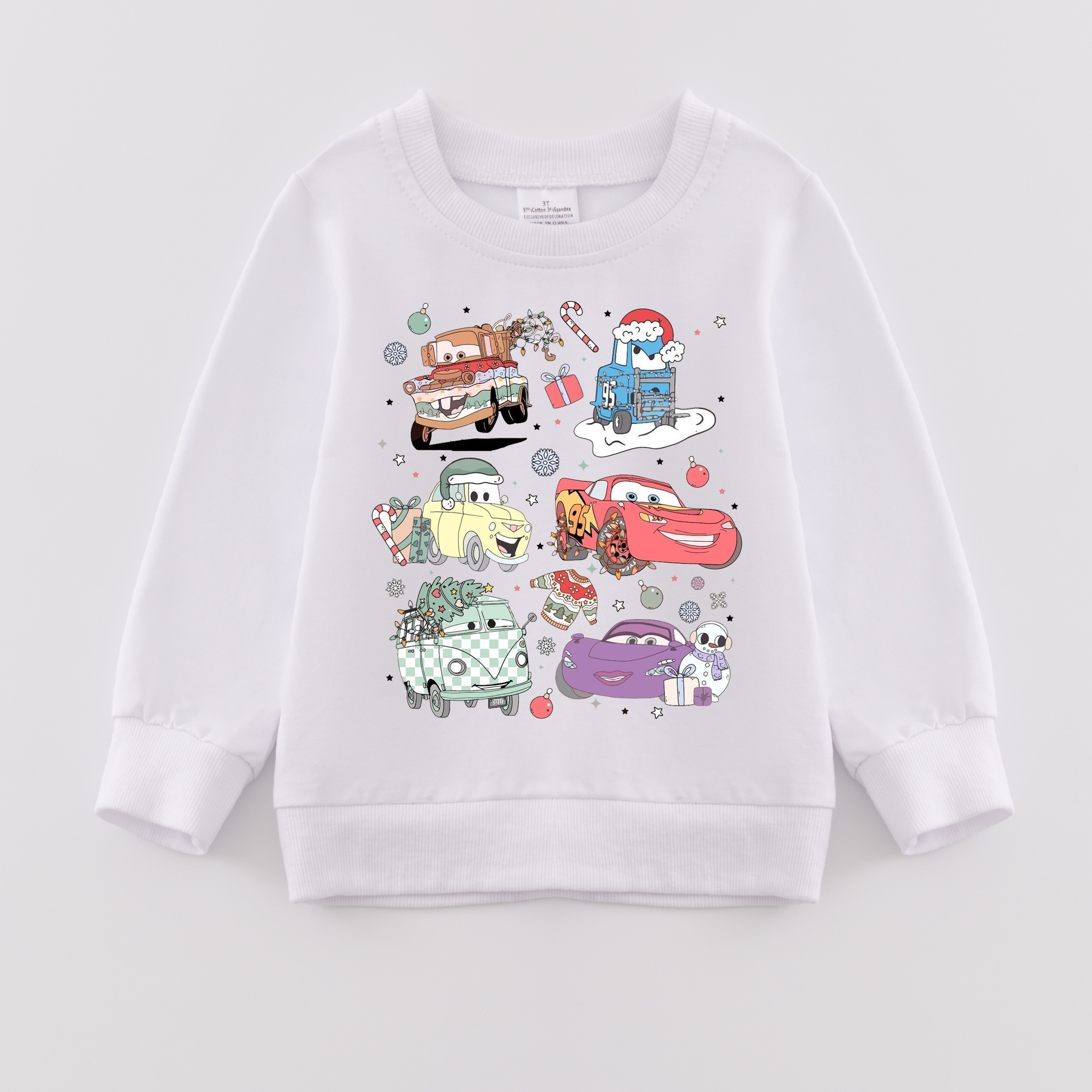 （Pre Order）Girls Fall Cartoon Print Sweatshirt