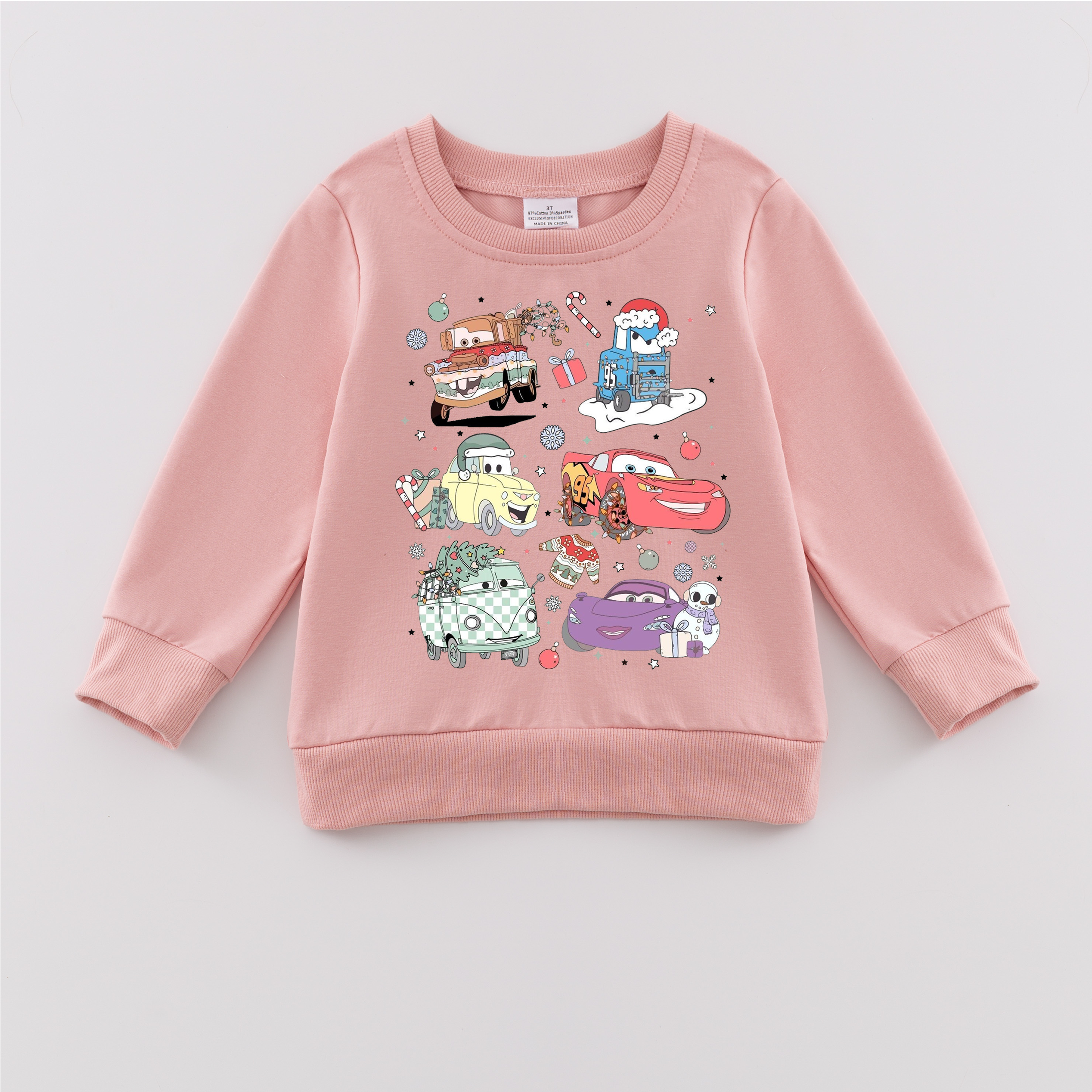 （Pre Order）Girls Fall Cartoon Print Sweatshirt