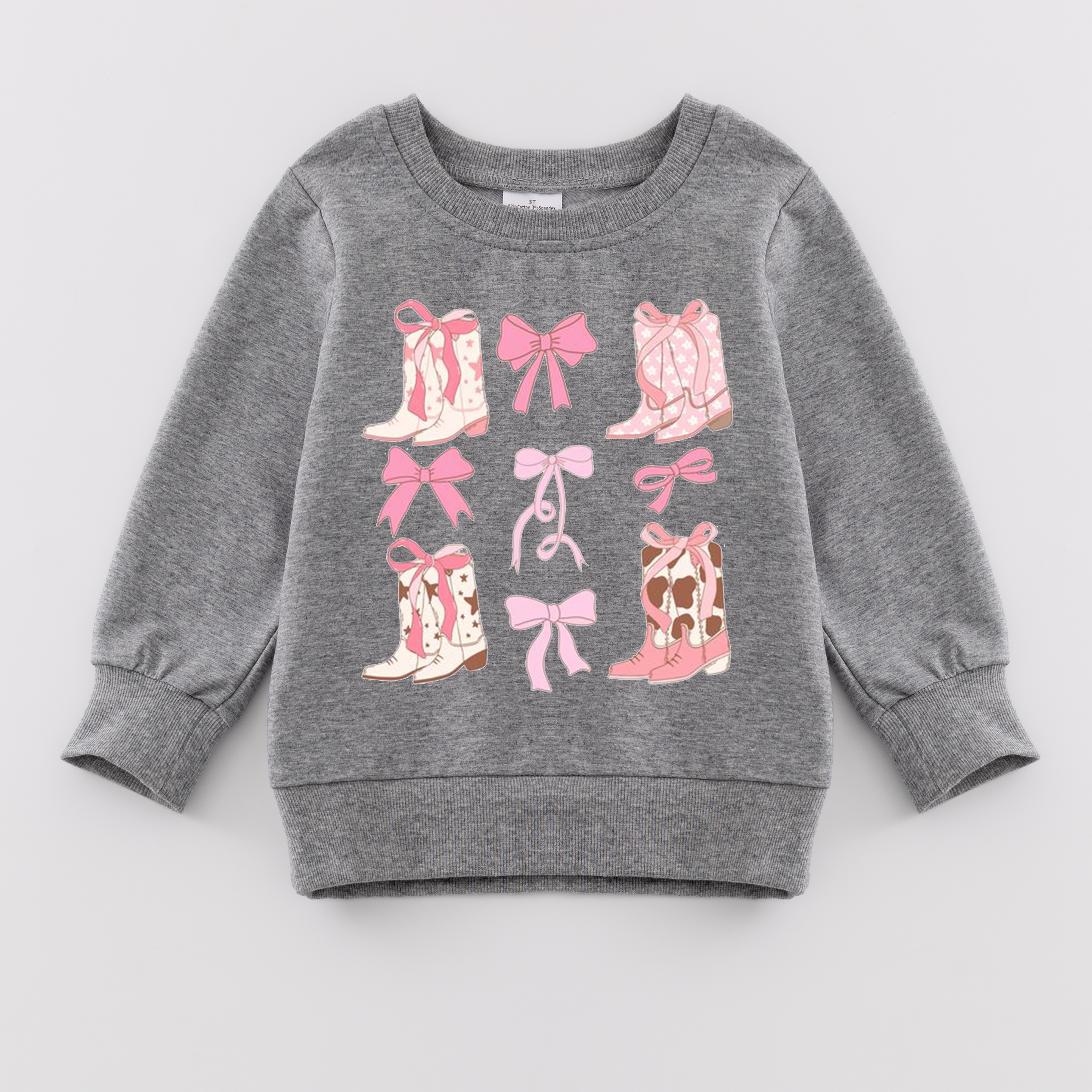 （Pre Order）Girls Fall Cartoon Print Sweatshirt