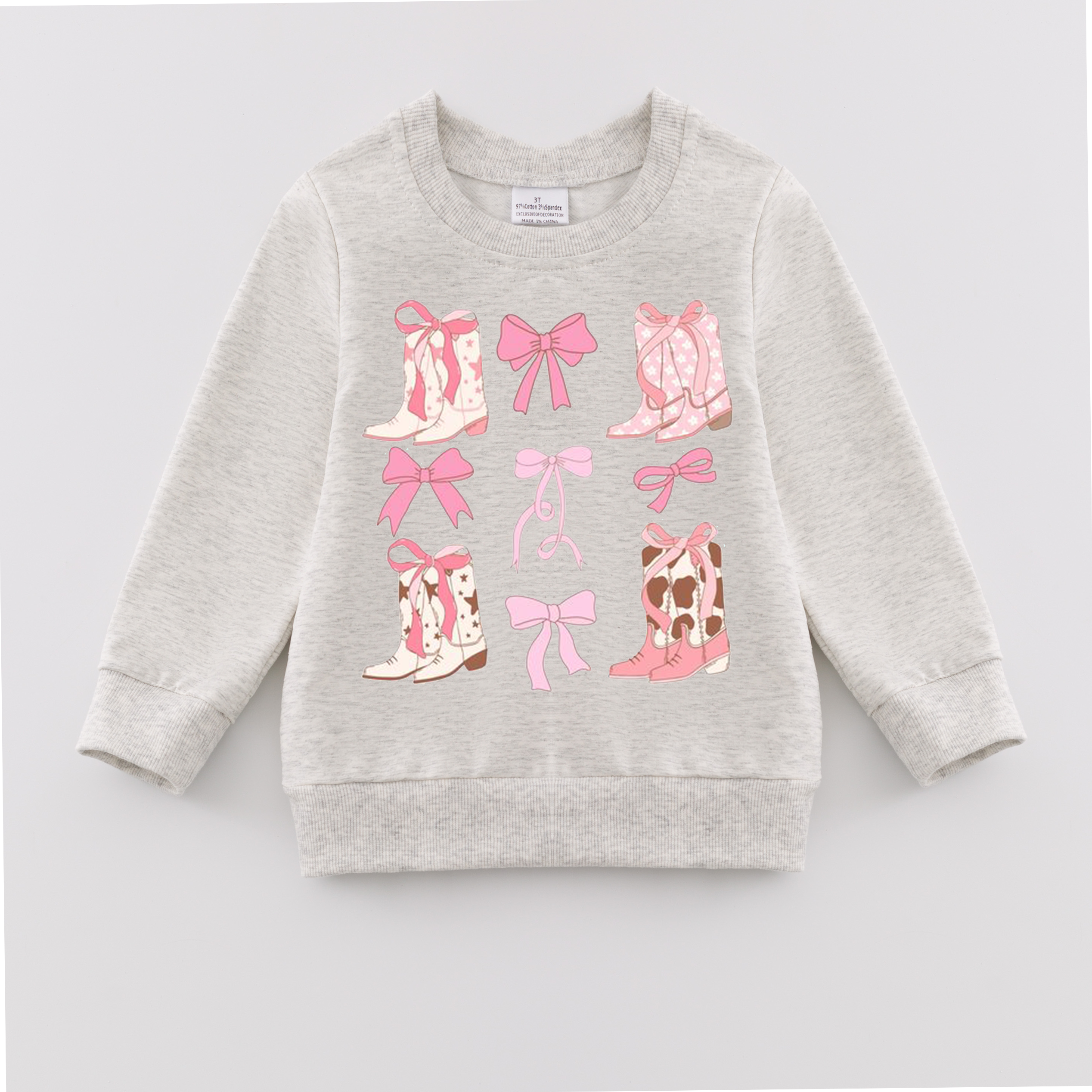 （Pre Order）Girls Fall Cartoon Print Sweatshirt