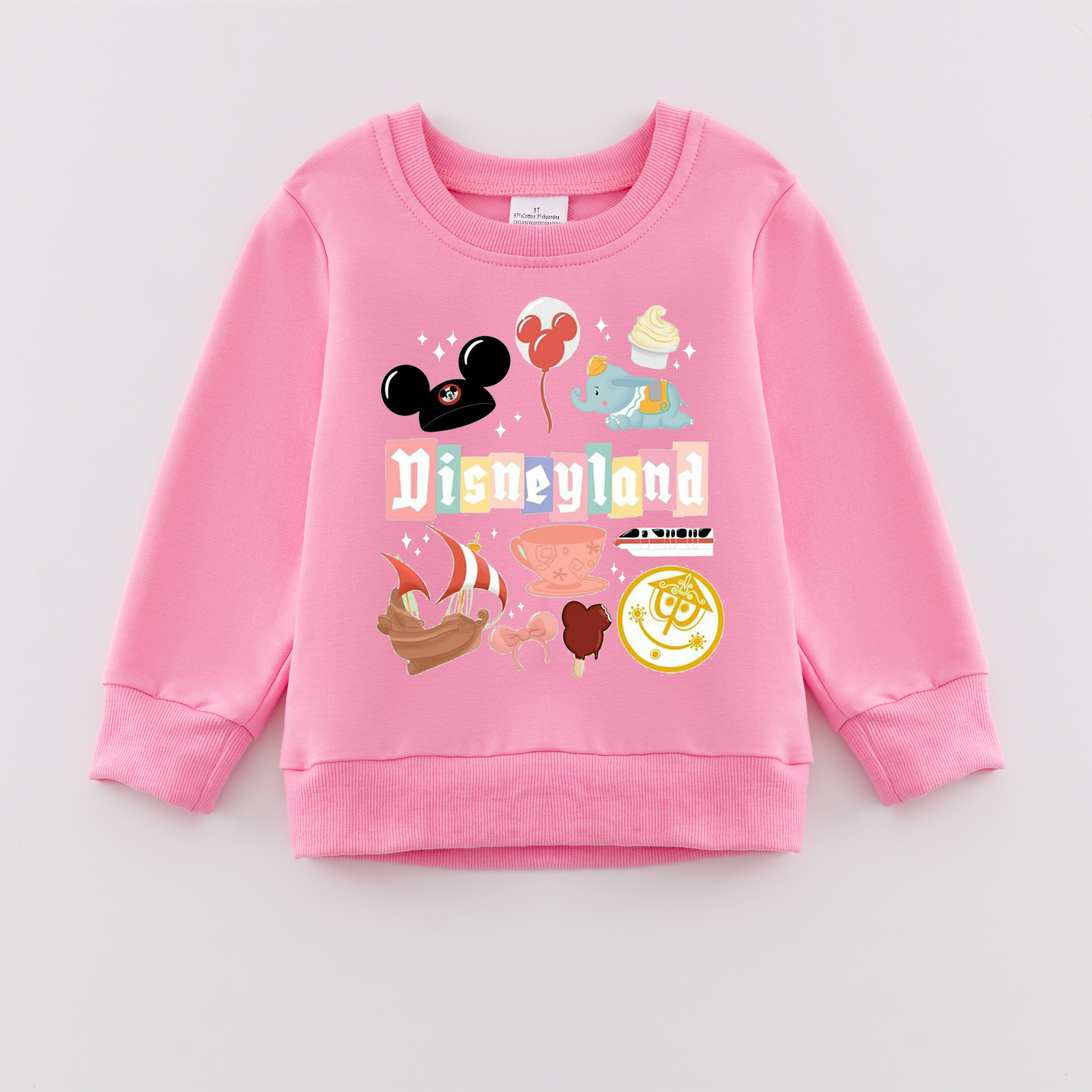 （Pre Order）Girls Fall Cartoon Print Sweatshirt