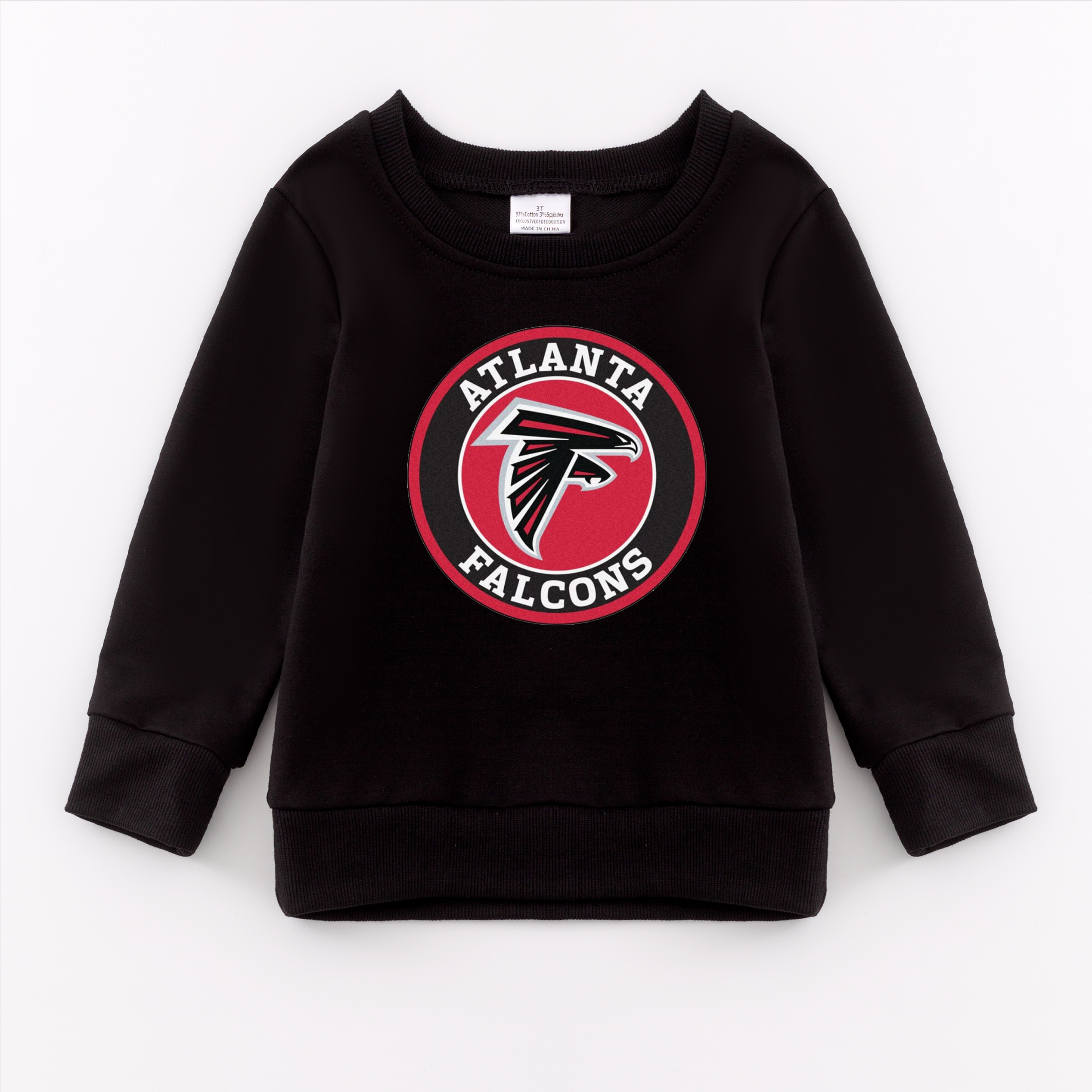 （Pre Order）Girls Fall Football Print Sweatshirt