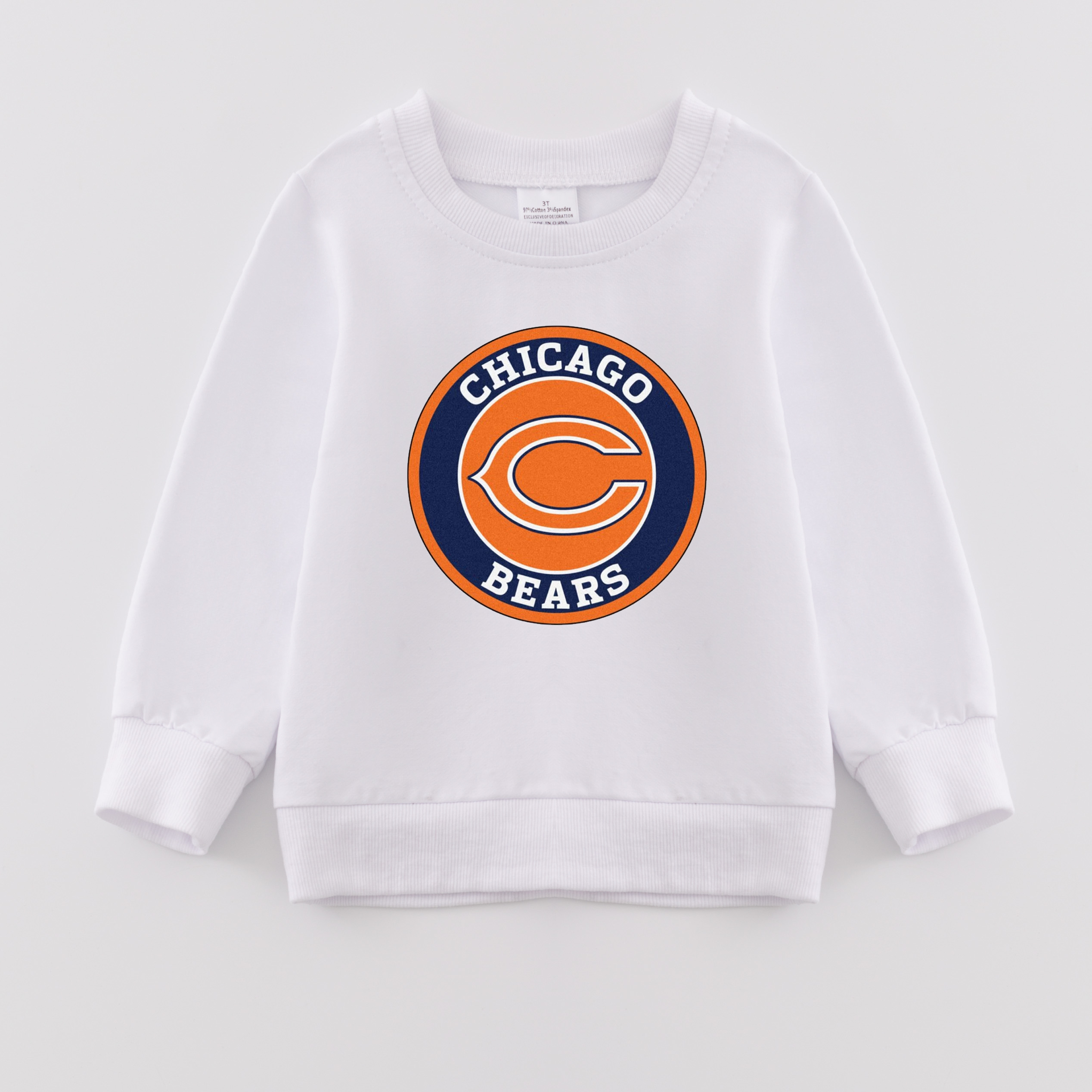 （Pre Order）Girls Fall Football Print Sweatshirt