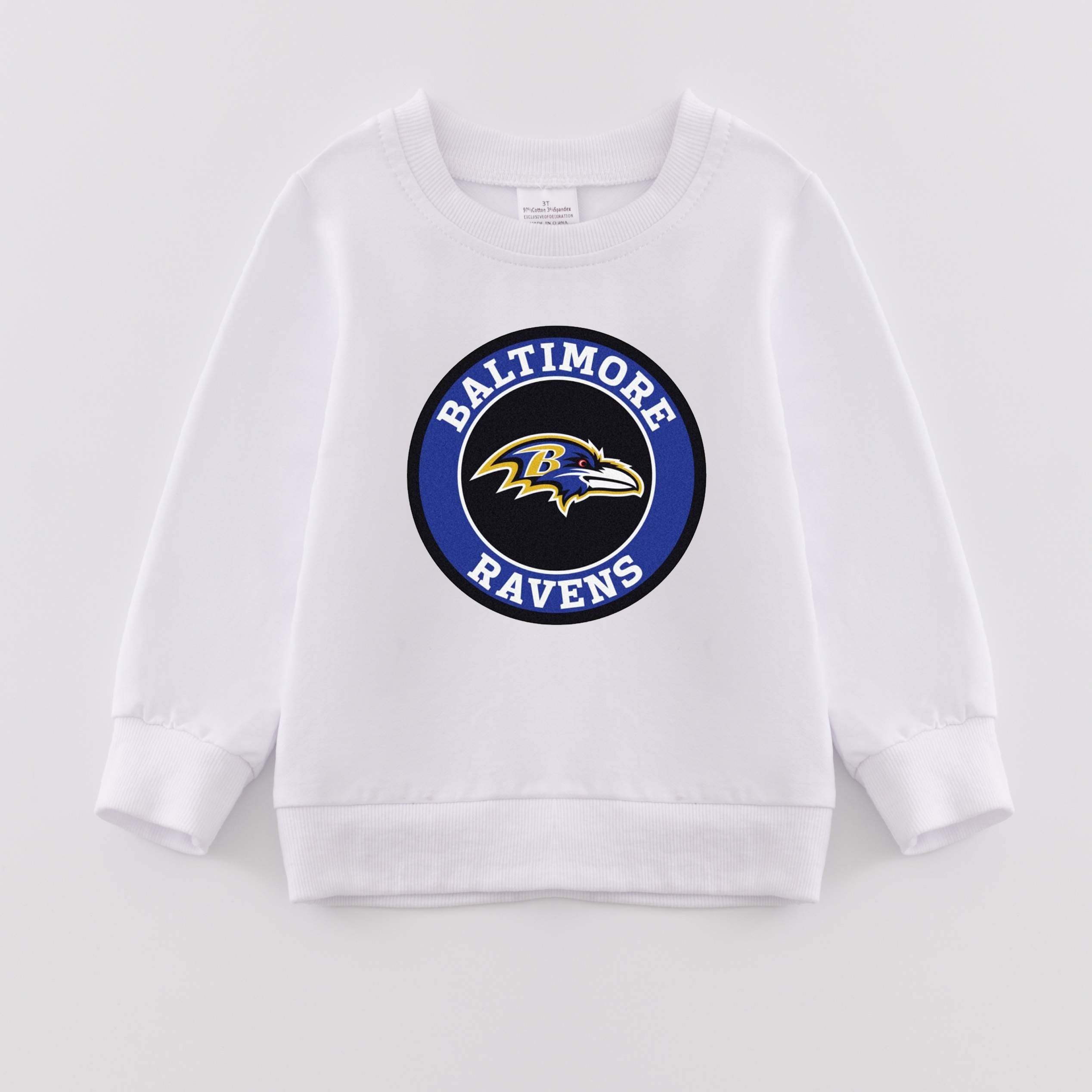 （Pre Order）Girls Fall Football Print Sweatshirt