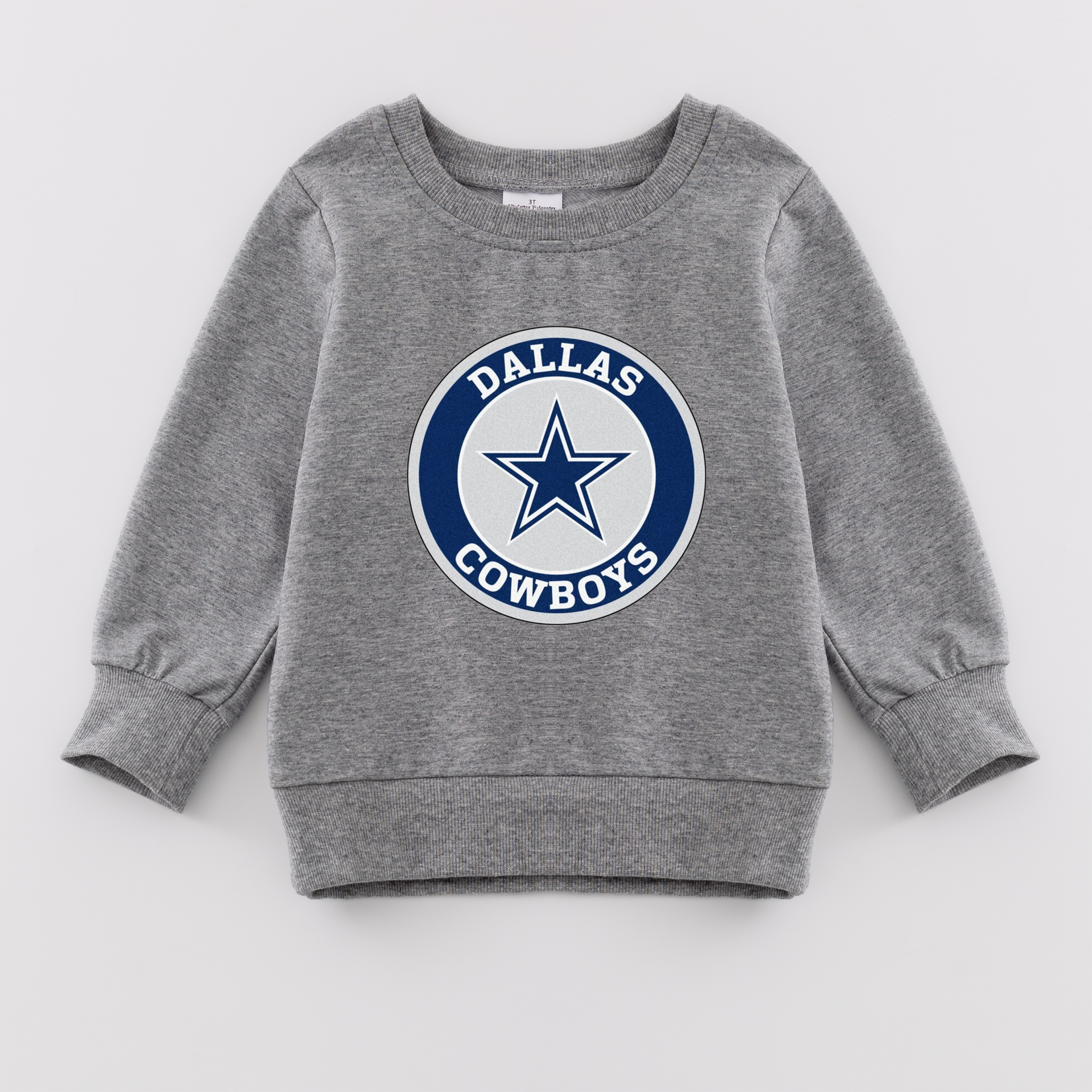 （Pre Order）Girls Fall Football Print Sweatshirt