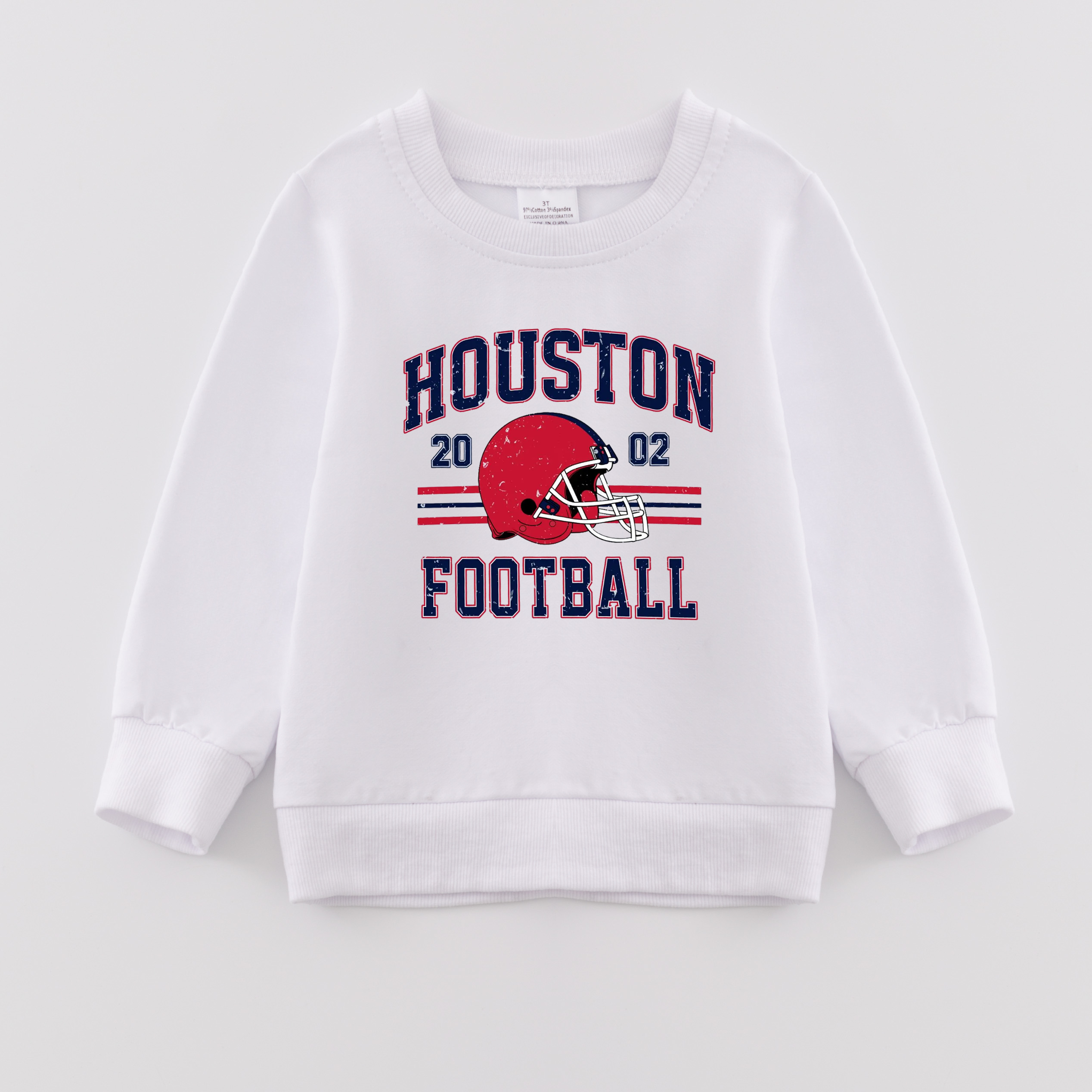 （Pre Order）Girls Fall Football Print Sweatshirt