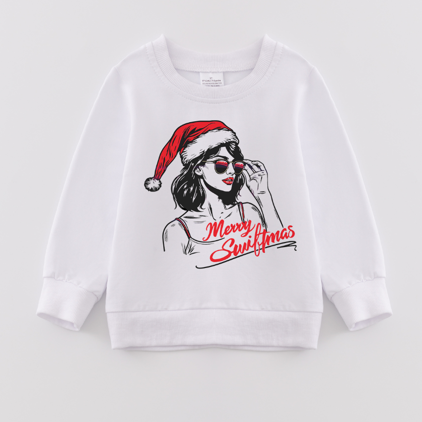 （Pre Order）Girls Christmas Print Sweatshirt