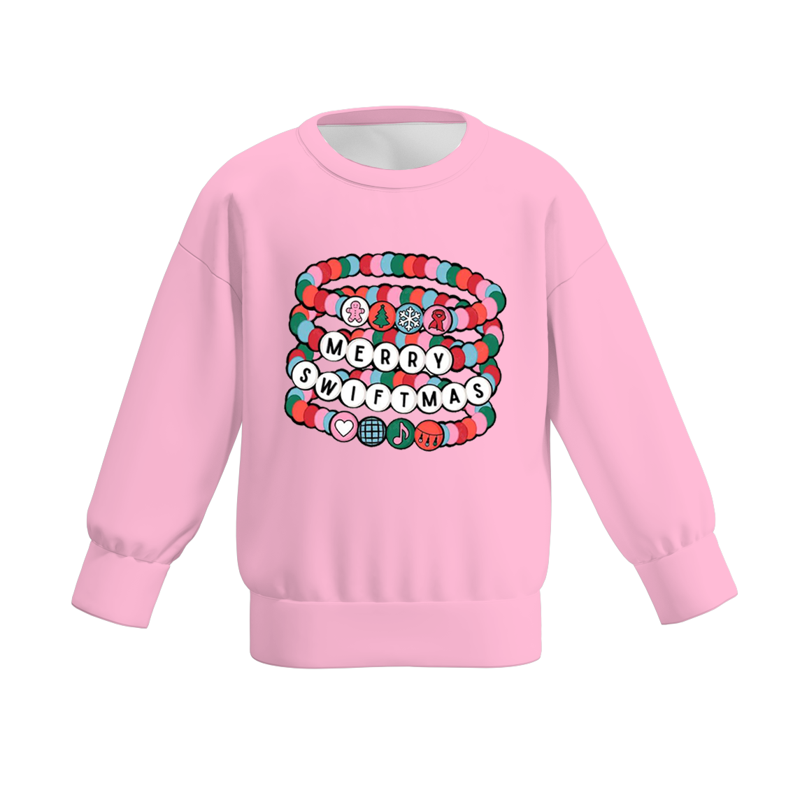 （Pre Order）Girls Christmas Cartoon Print Sweatshirt