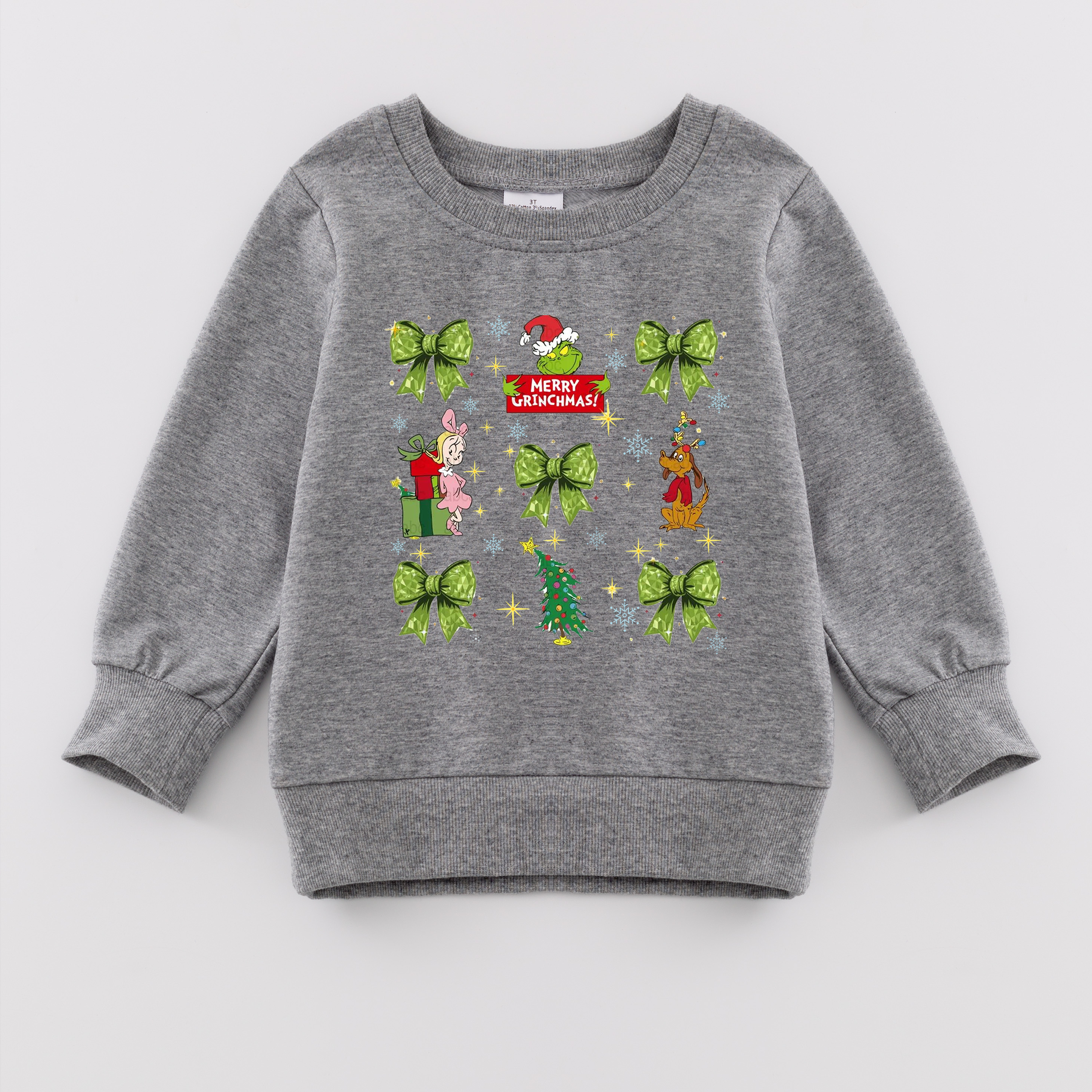 （Pre Order）Girls Christmas Print Sweatshirt