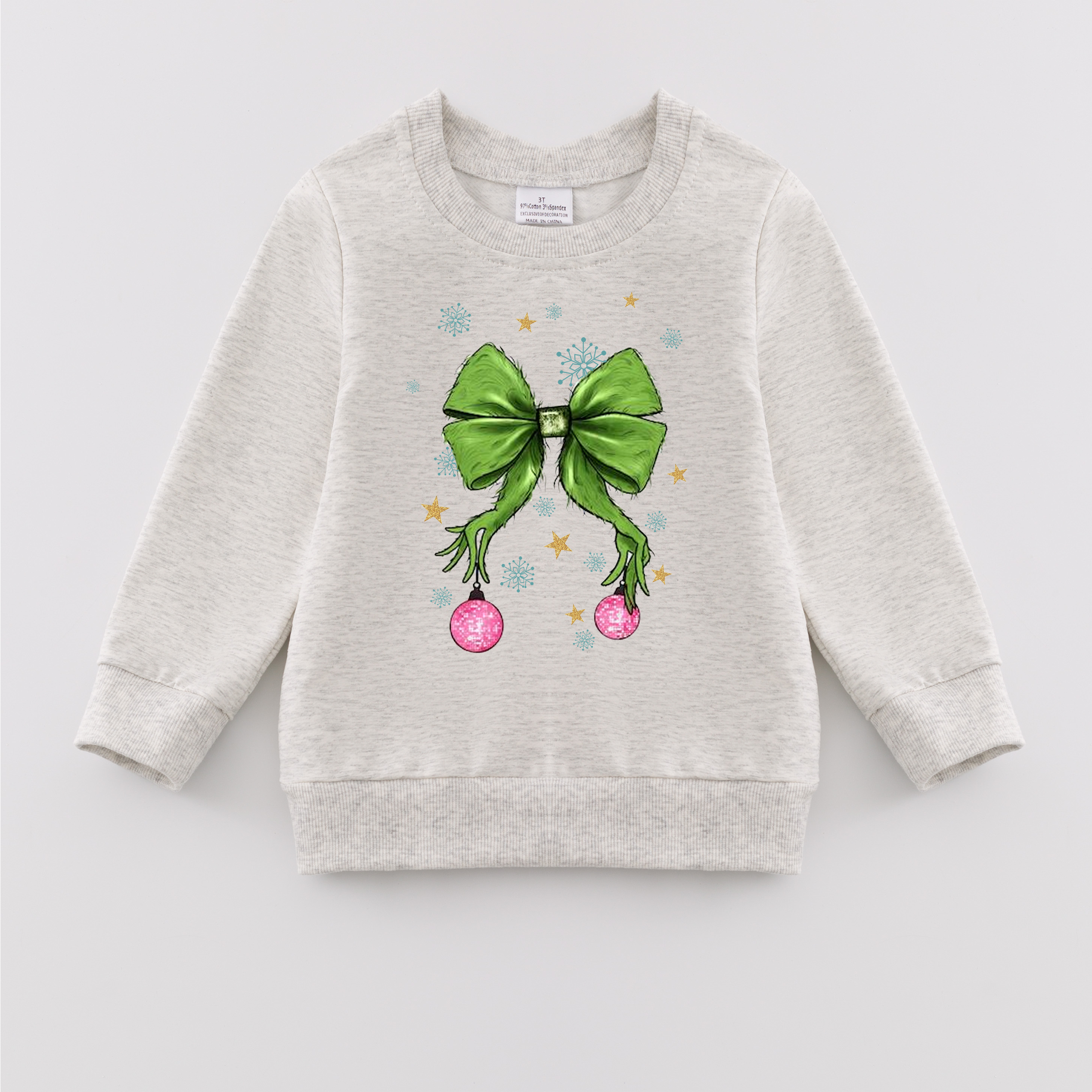 （Pre Order）Girls Christmas Print Sweatshirt