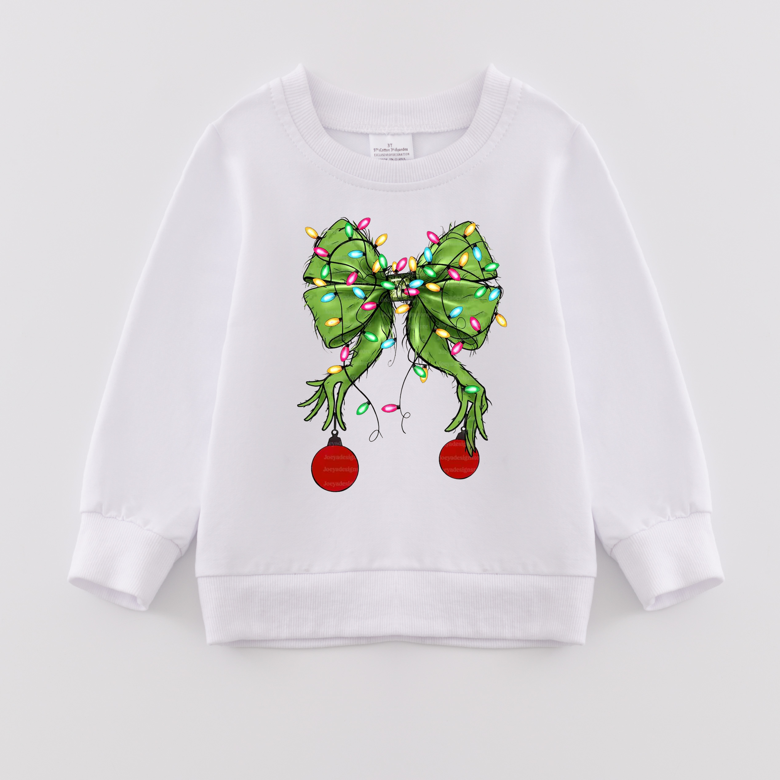 （Pre Order）Girls Christmas Print Sweatshirt