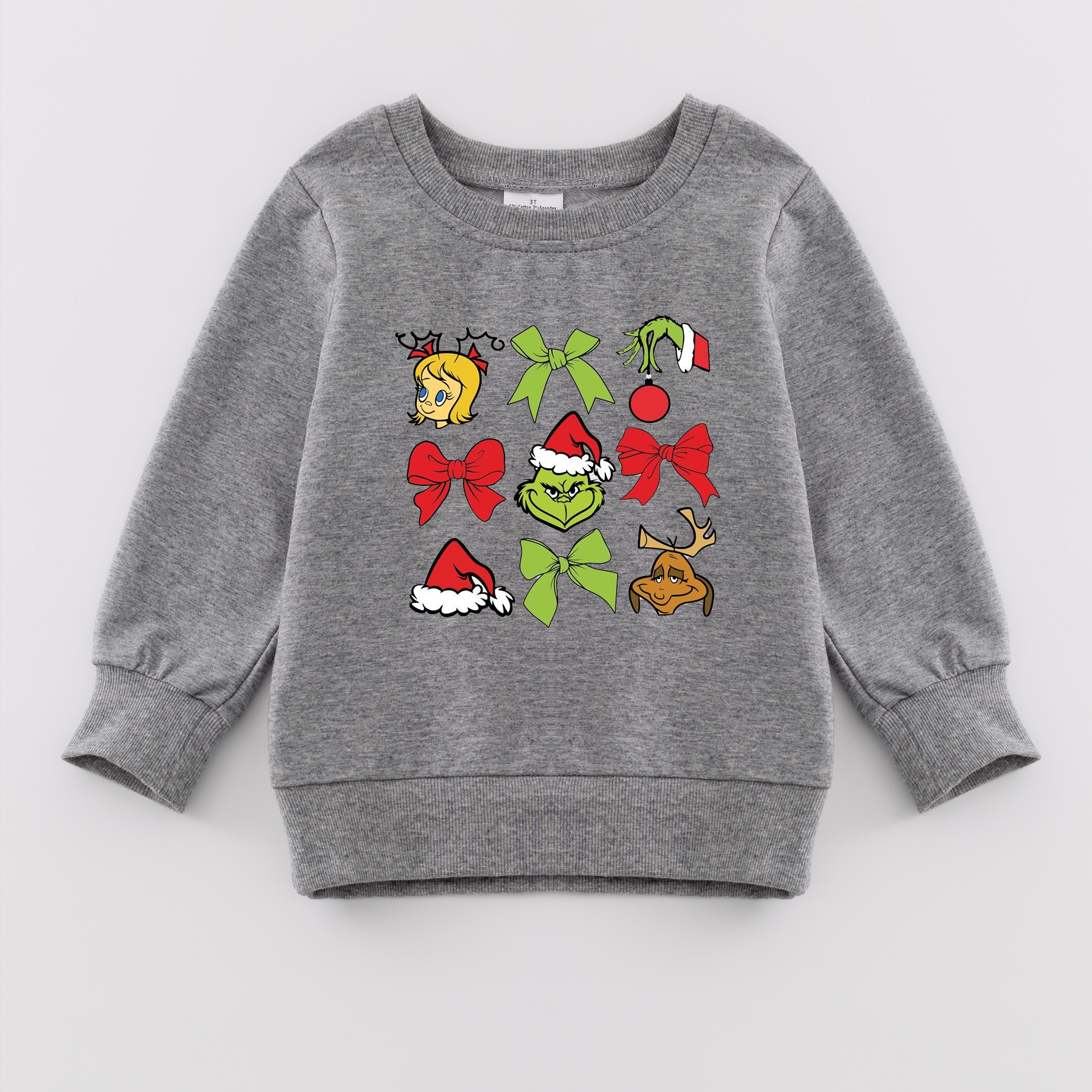 （Pre Order）Girls Christmas Print Sweatshirt