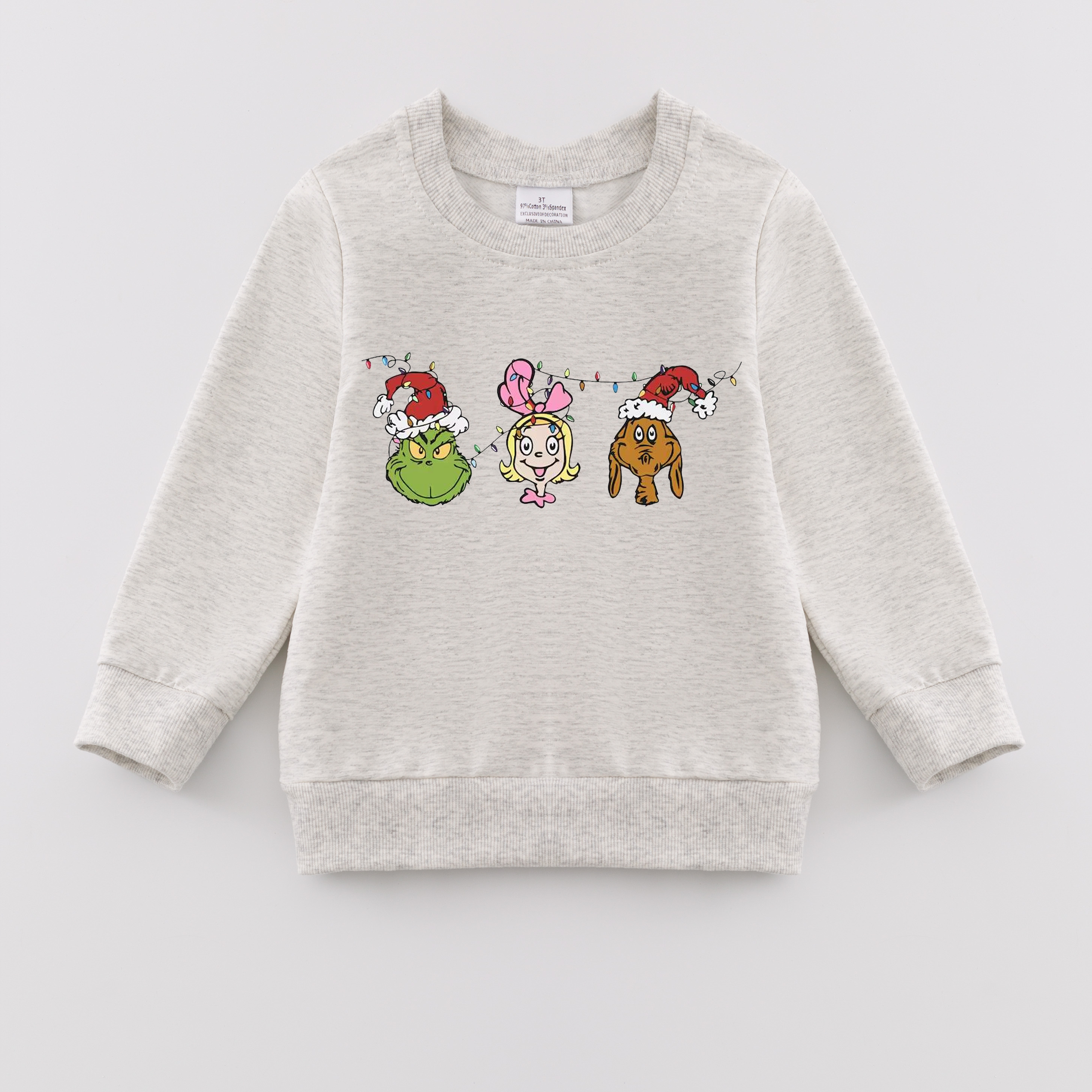 （Pre Order）Girls Christmas Print Sweatshirt