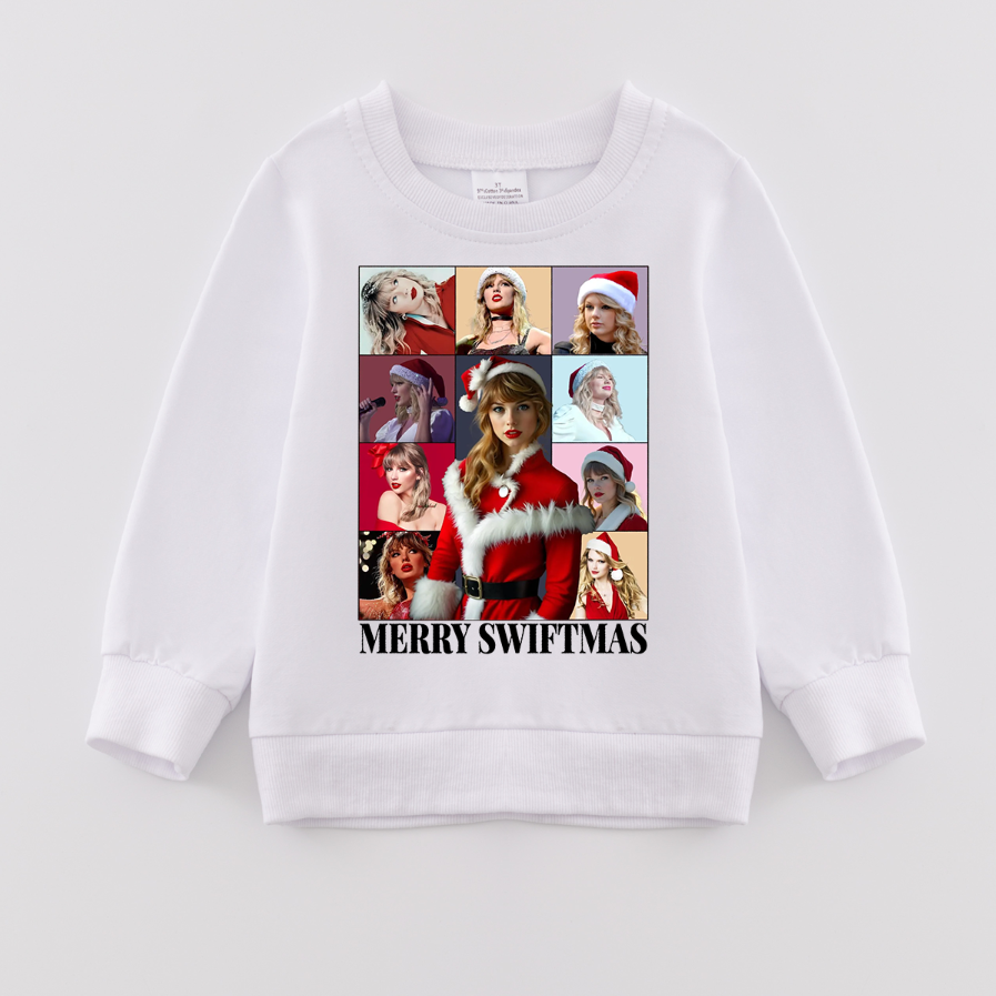 （Pre Order）Girls Christmas Print Sweatshirt