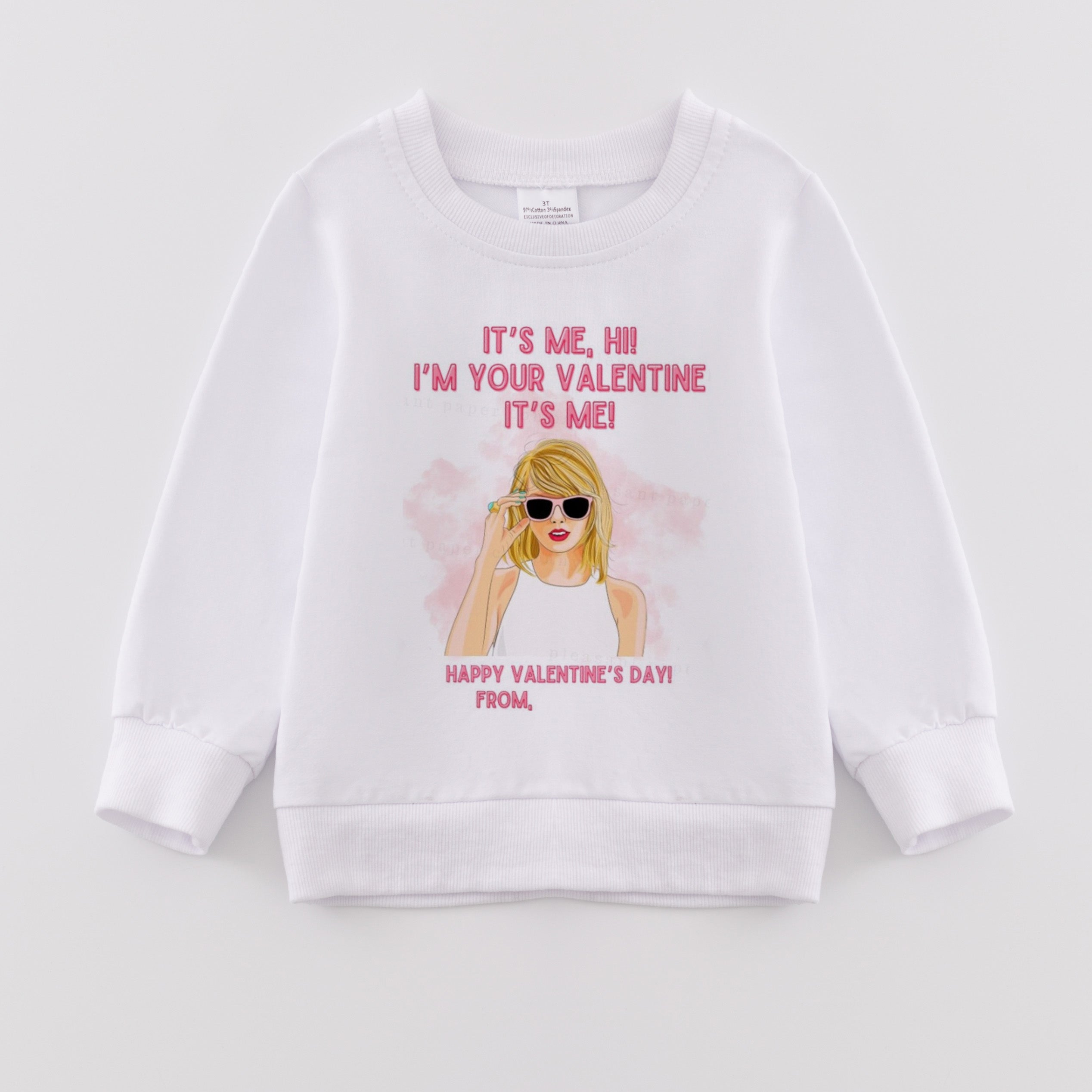 （Pre Order）Girls Fall Cartoon and TS Print Sweatshirt