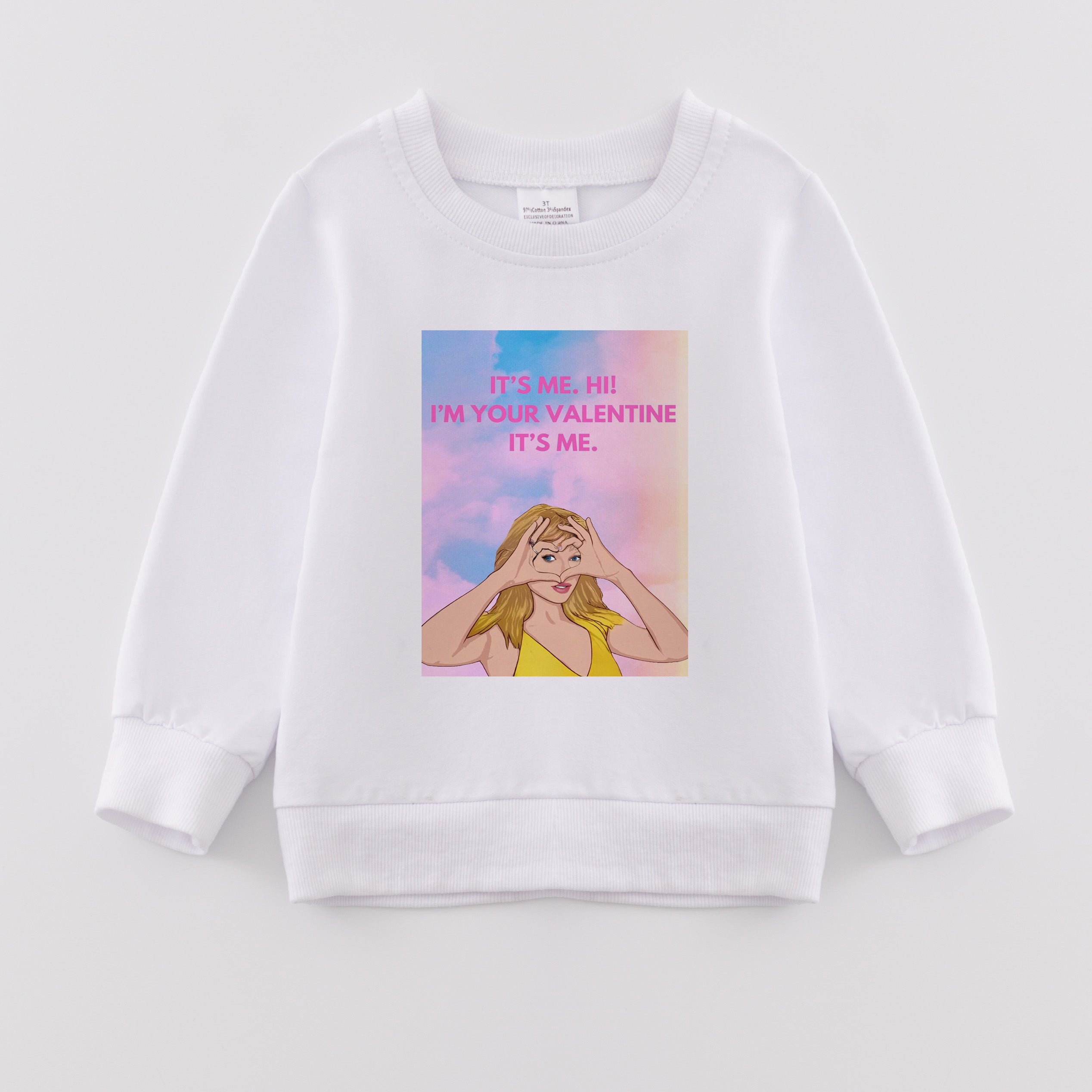 （Pre Order）Girls Fall Cartoon and TS Print Sweatshirt