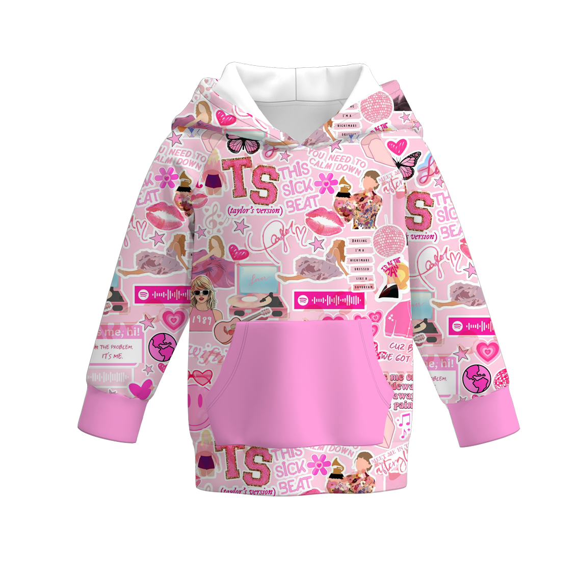 （Pre Order）Girls TS Print Milk Silk Hoodie