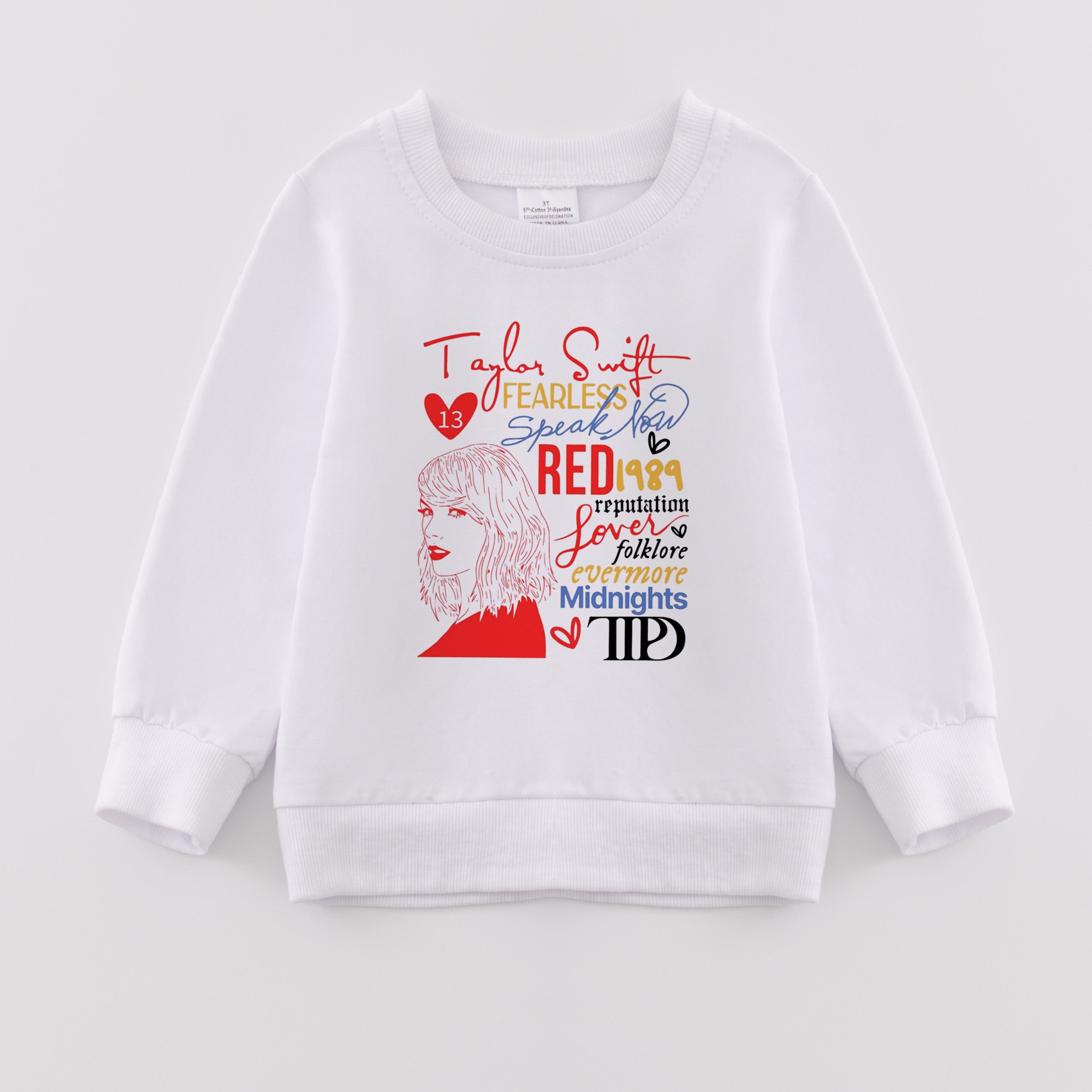 （Pre Order）Girls Valentine's Day Print Sweatshirt