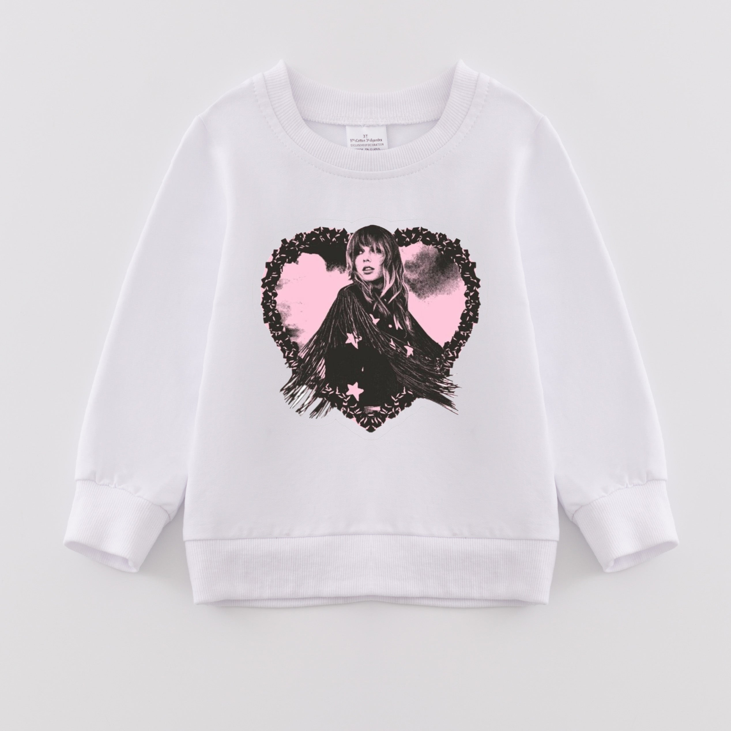 （Pre Order）Girls Valentine's Day Print Sweatshirt