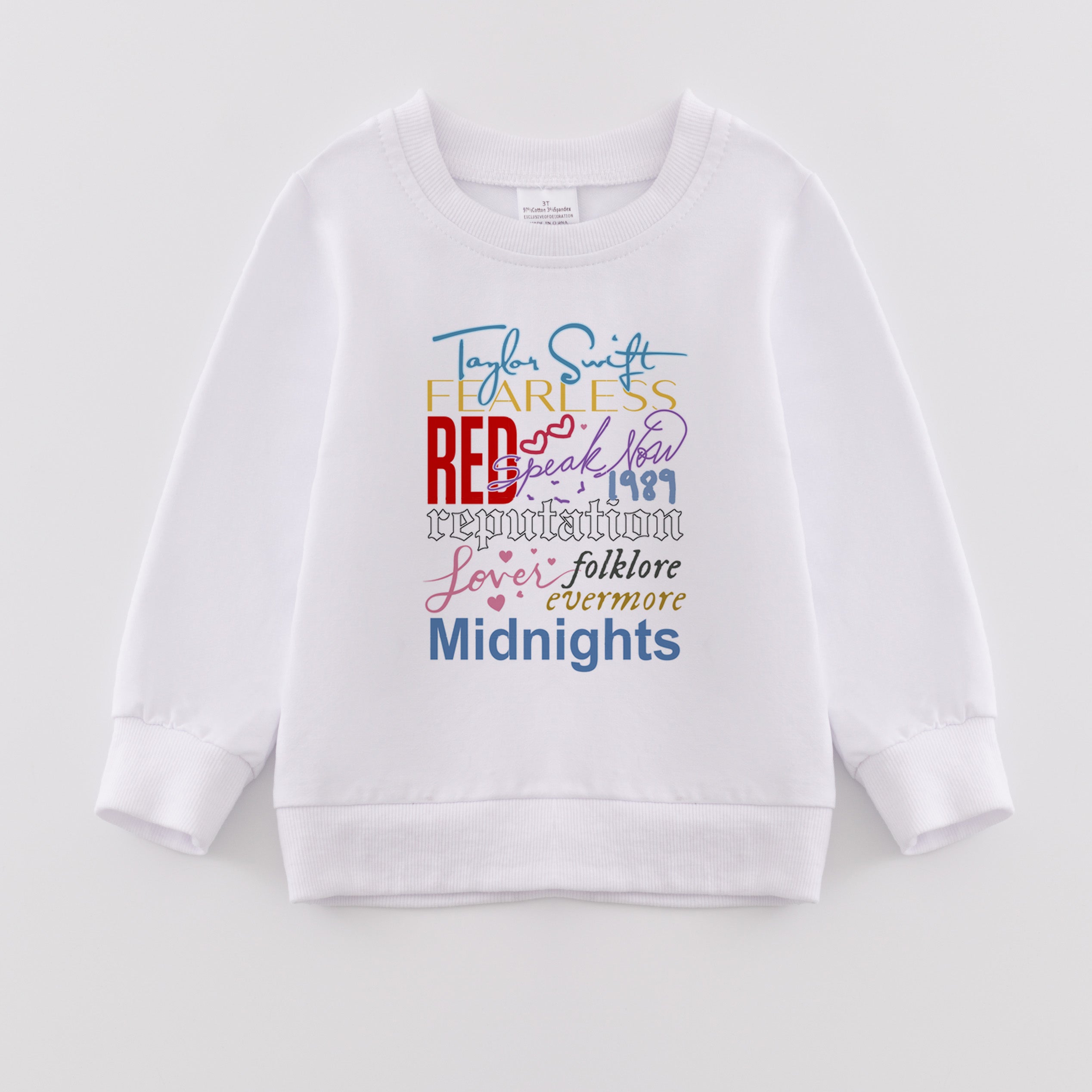 （Pre Order）Girls Valentine's Day Print Sweatshirt