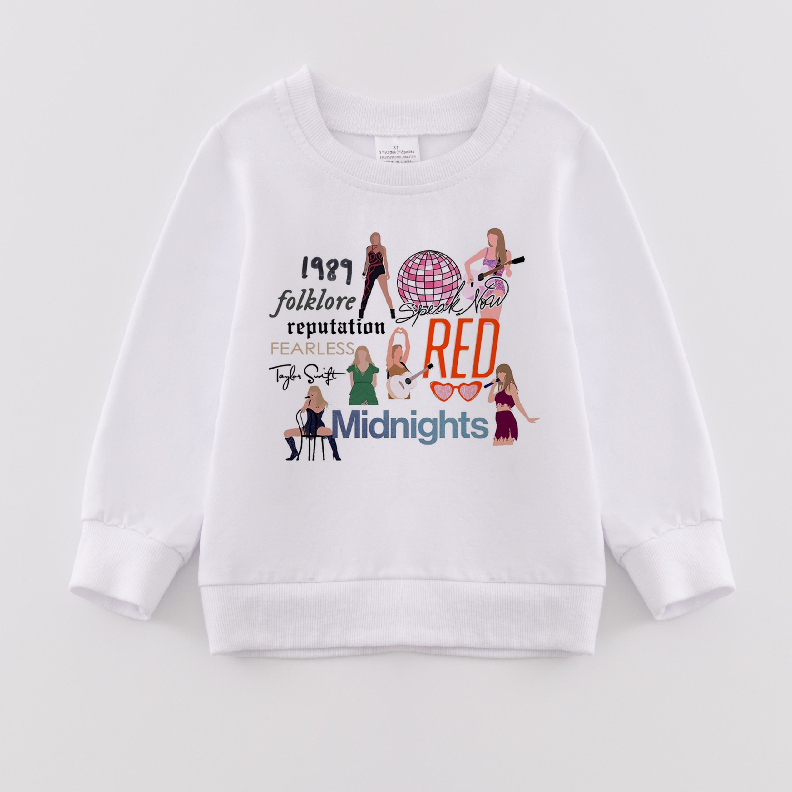 （Pre Order）Girls Valentine's Day Print Sweatshirt