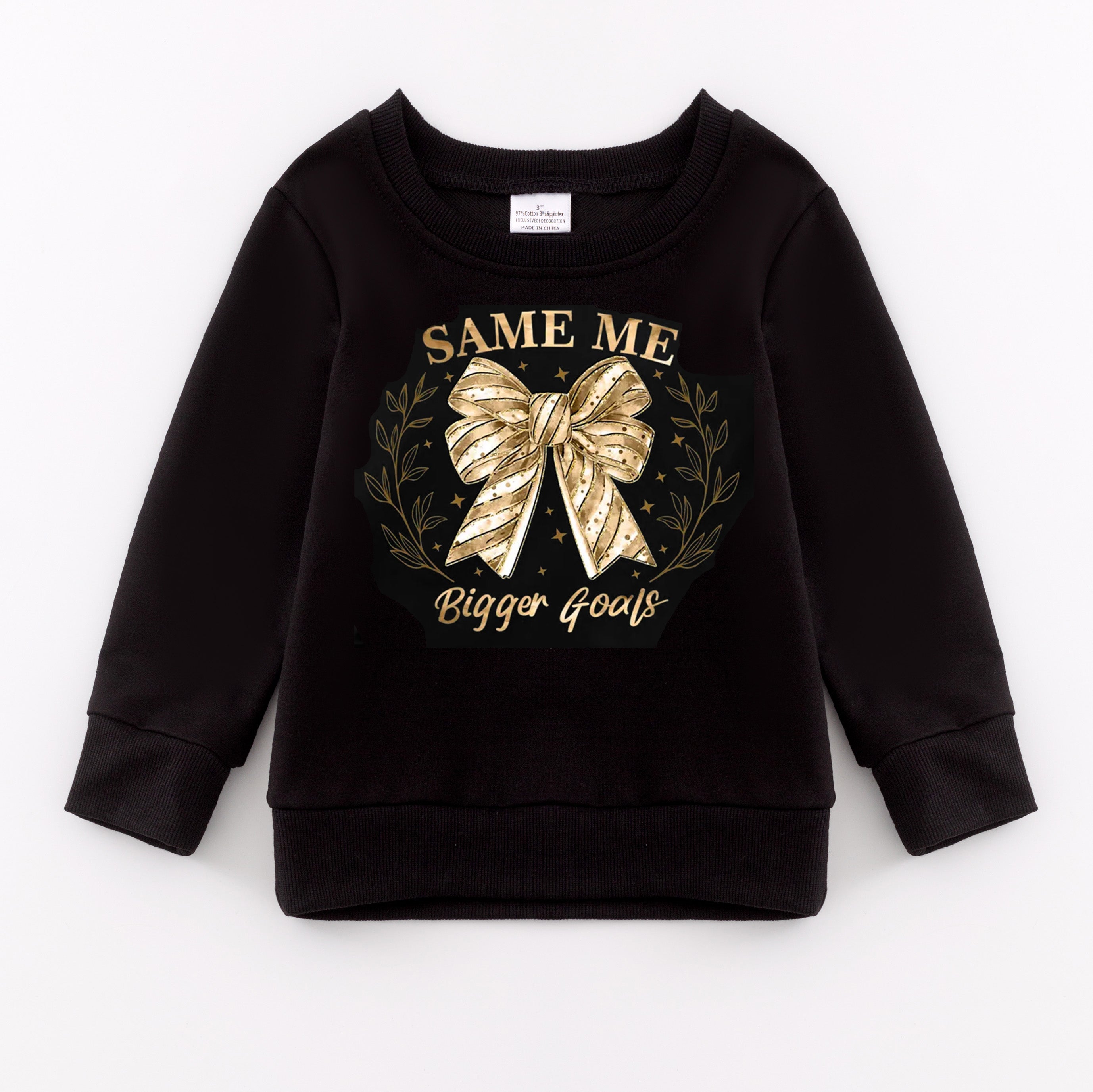 （Pre Order）Girls New Year Print Sweatshirt